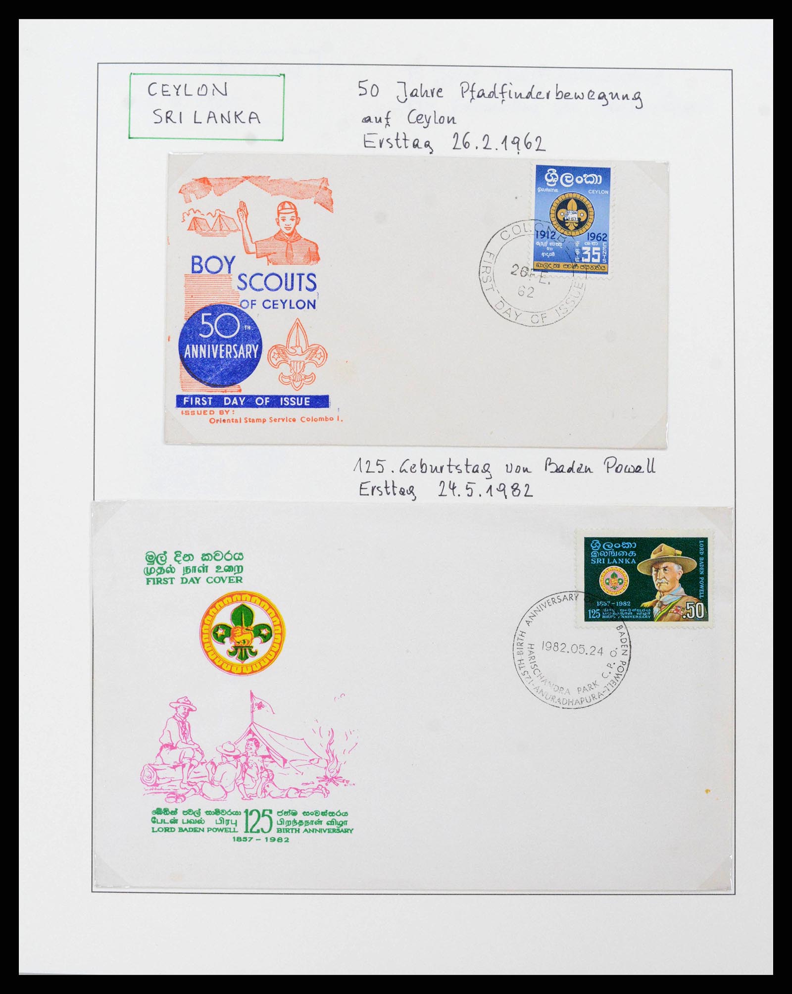 38893 0014 - Stamp collection 38893 Theme scouting 1950-2007.