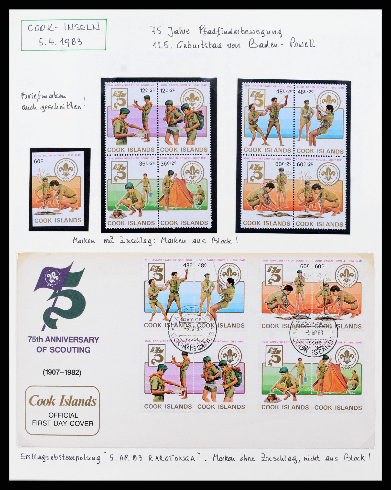 38893 0017 - Stamp collection 38893 Theme scouting 1950-2007.