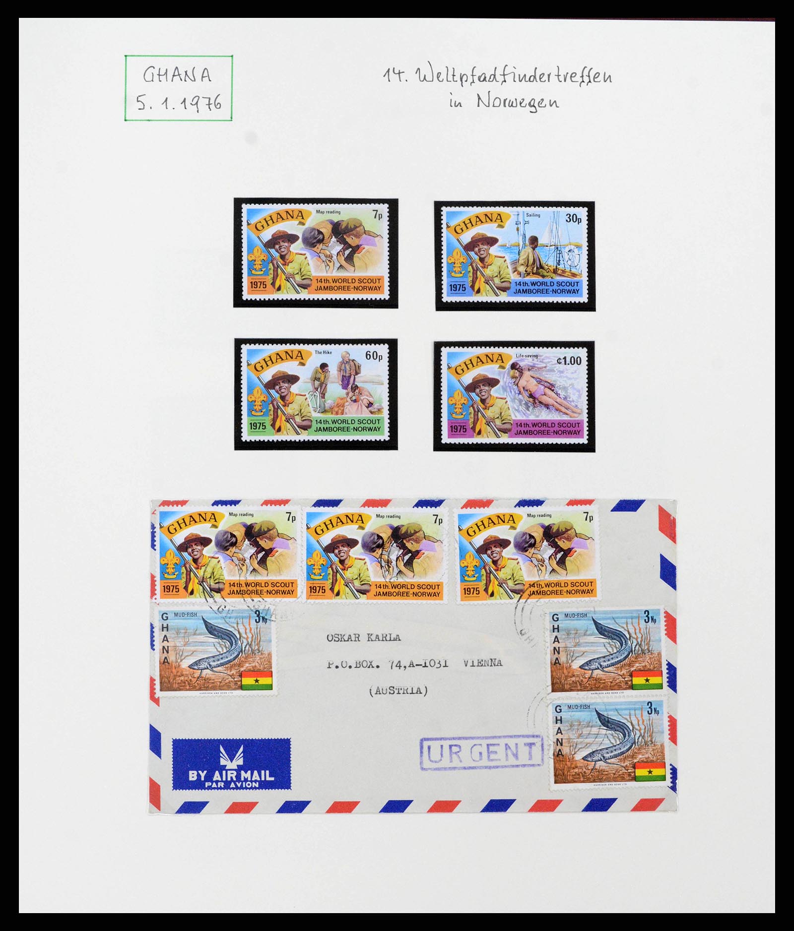 38893 0033 - Stamp collection 38893 Theme scouting 1950-2007.