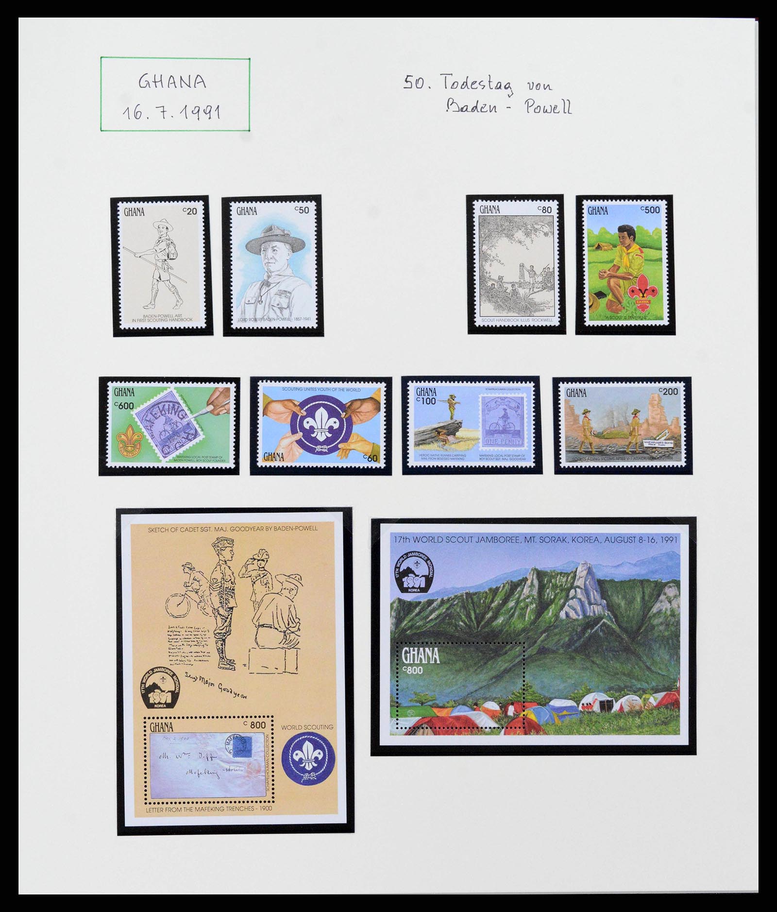 38893 0035 - Stamp collection 38893 Theme scouting 1950-2007.