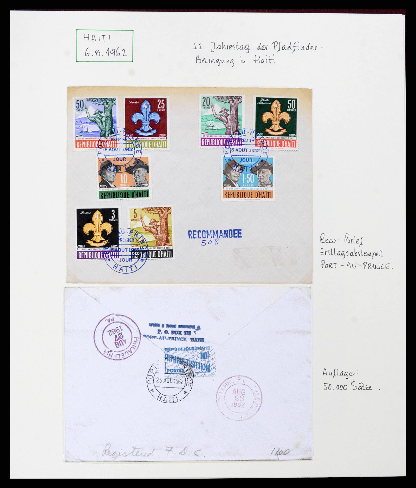 38893 0040 - Stamp collection 38893 Theme scouting 1950-2007.