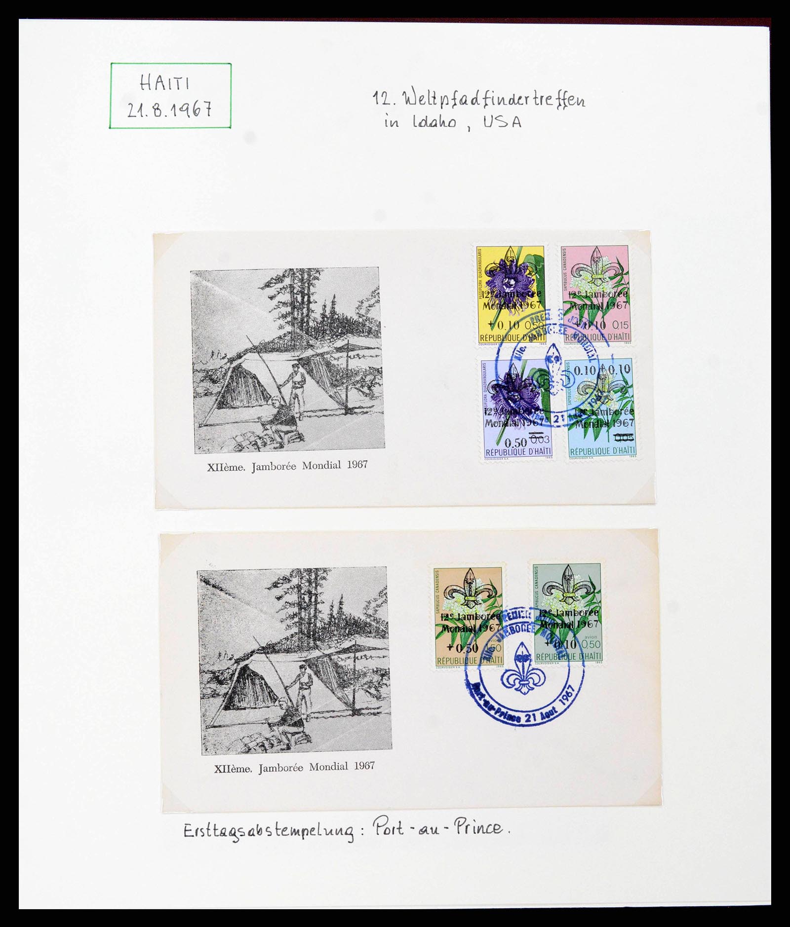 38893 0041 - Stamp collection 38893 Theme scouting 1950-2007.