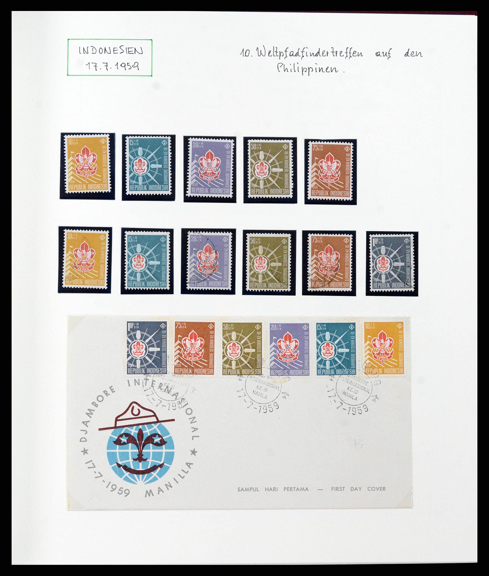 38893 0048 - Stamp collection 38893 Theme scouting 1950-2007.