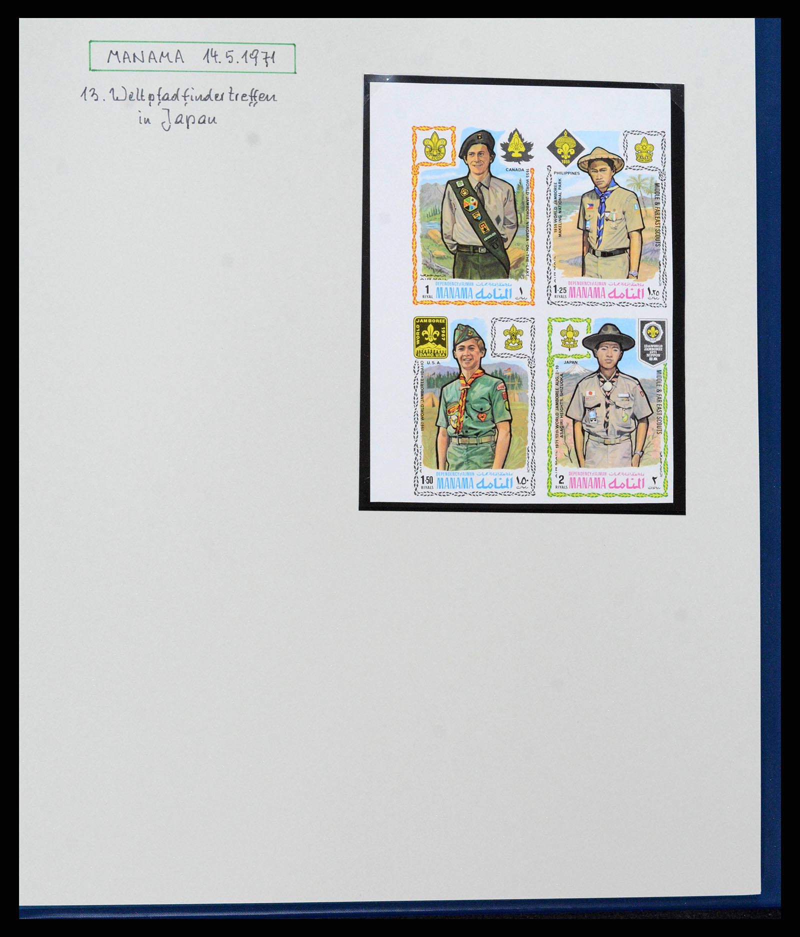 38893 0224 - Stamp collection 38893 Theme scouting 1950-2007.
