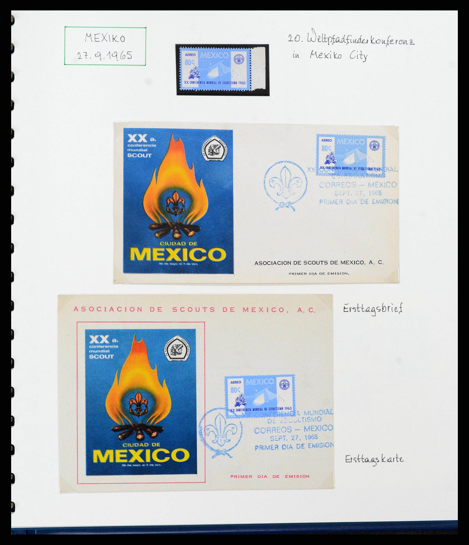 38893 0226 - Stamp collection 38893 Theme scouting 1950-2007.