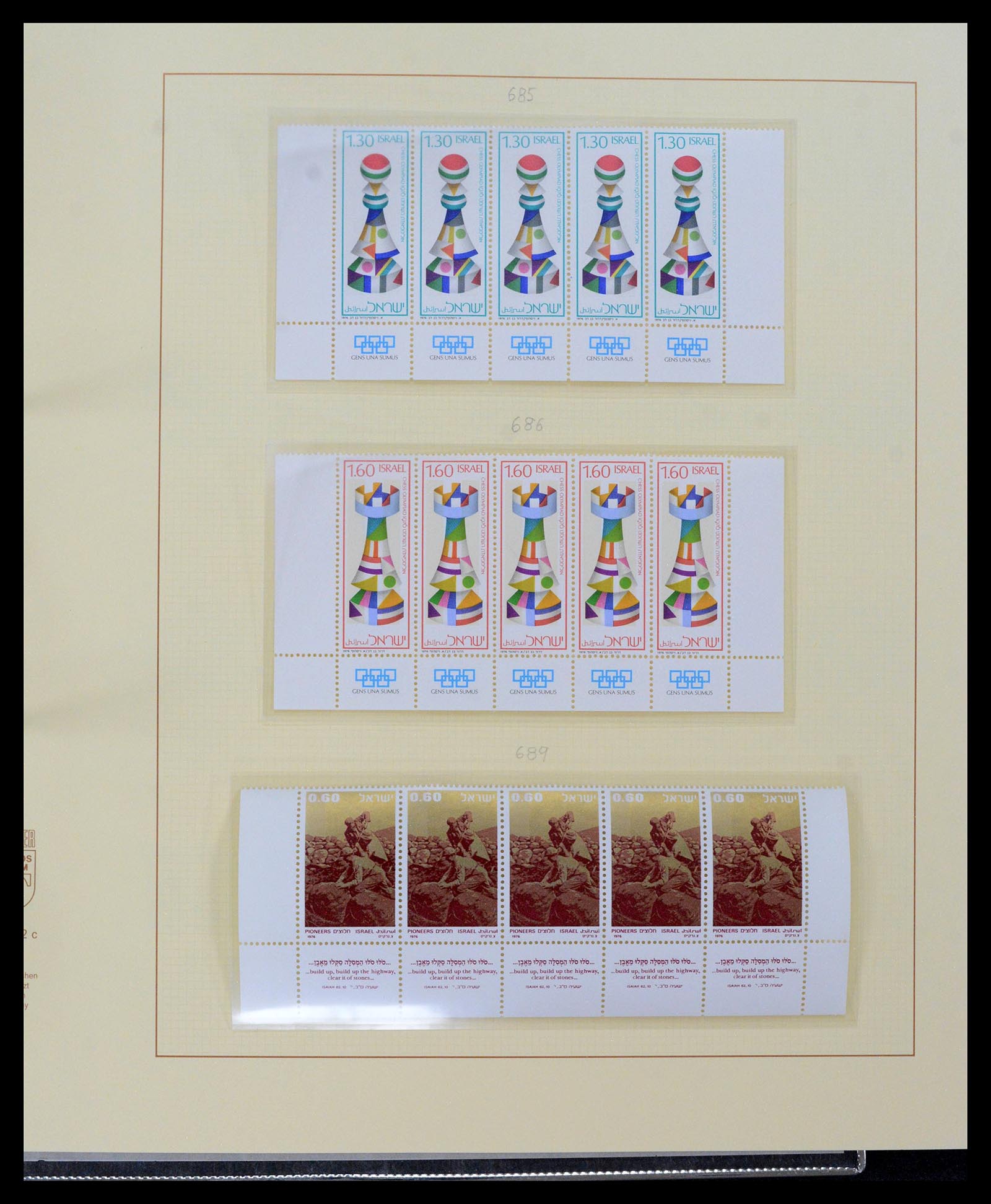 38897 0049 - Postzegelverzameling 38897 Israël 1949-1980.