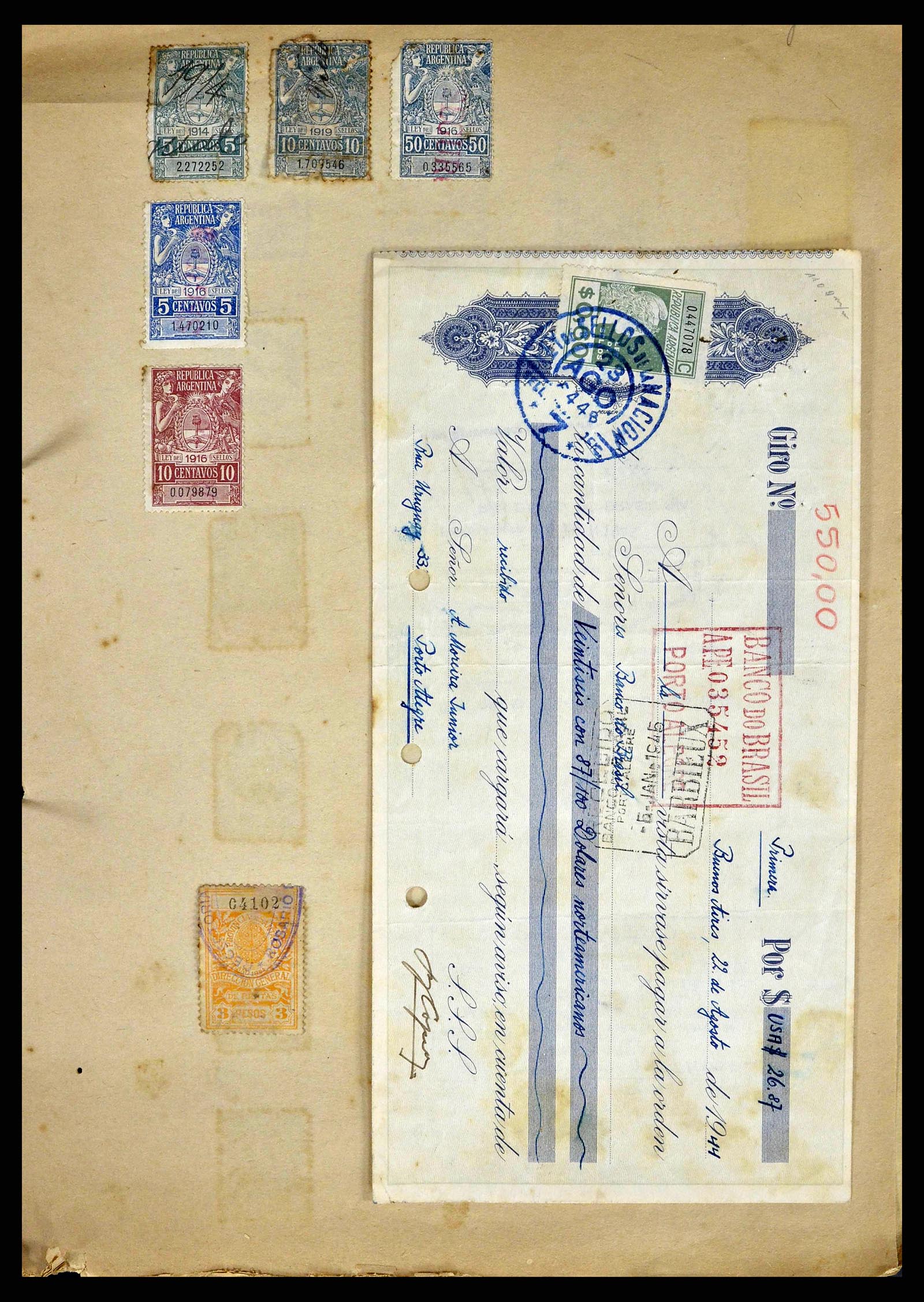 38898 0008 - Stamp collection 38898 World fiscal and cinderella's 1870-1950.