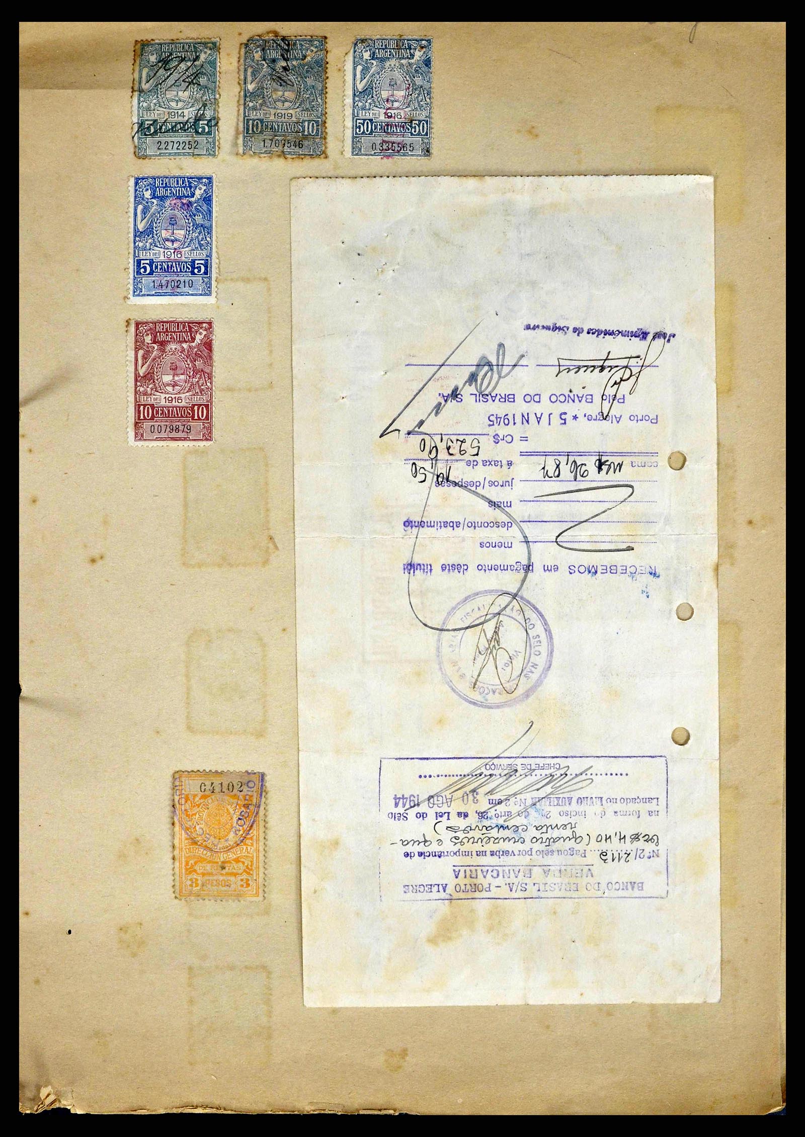 38898 0009 - Postzegelverzameling 38898 Wereld fiscaal en cinderella's 1870-1950.