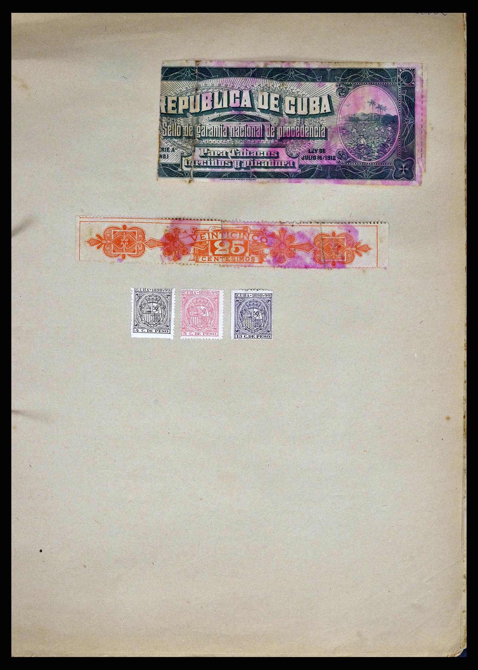 38898 0017 - Stamp collection 38898 World fiscal and cinderella's 1870-1950.