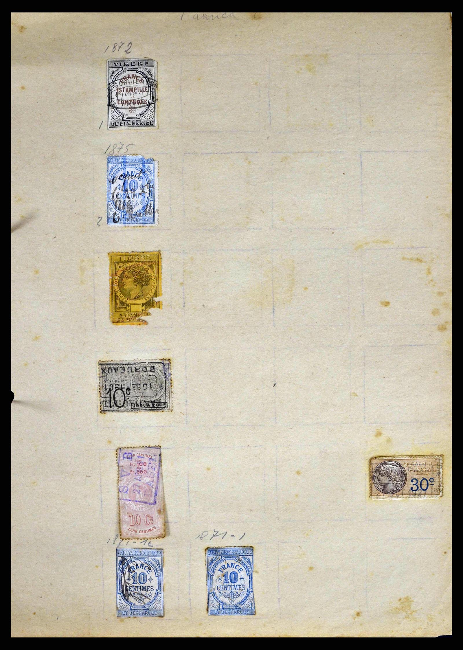 38898 0023 - Postzegelverzameling 38898 Wereld fiscaal en cinderella's 1870-1950.