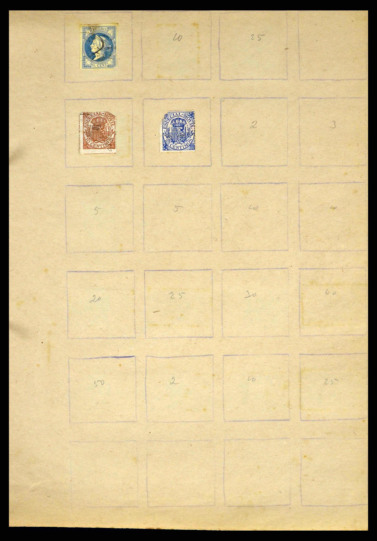38898 0033 - Stamp collection 38898 World fiscal and cinderella's 1870-1950.