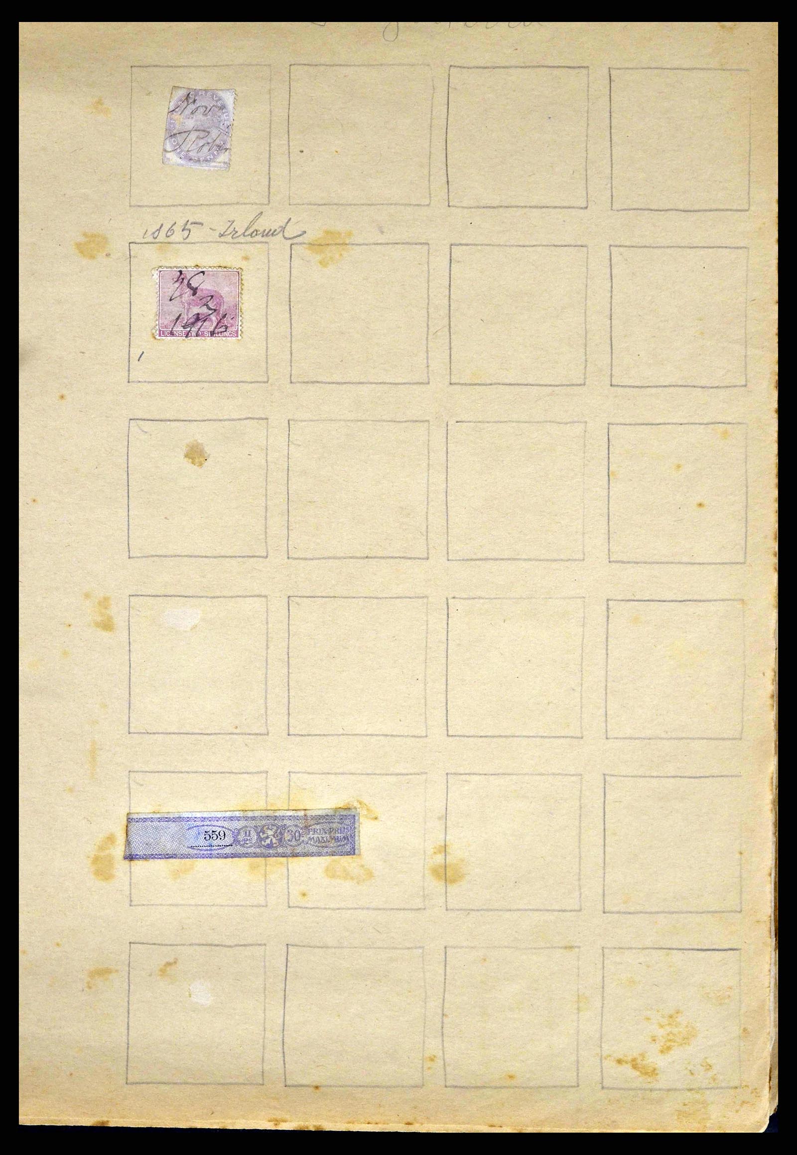 38898 0036 - Postzegelverzameling 38898 Wereld fiscaal en cinderella's 1870-1950.