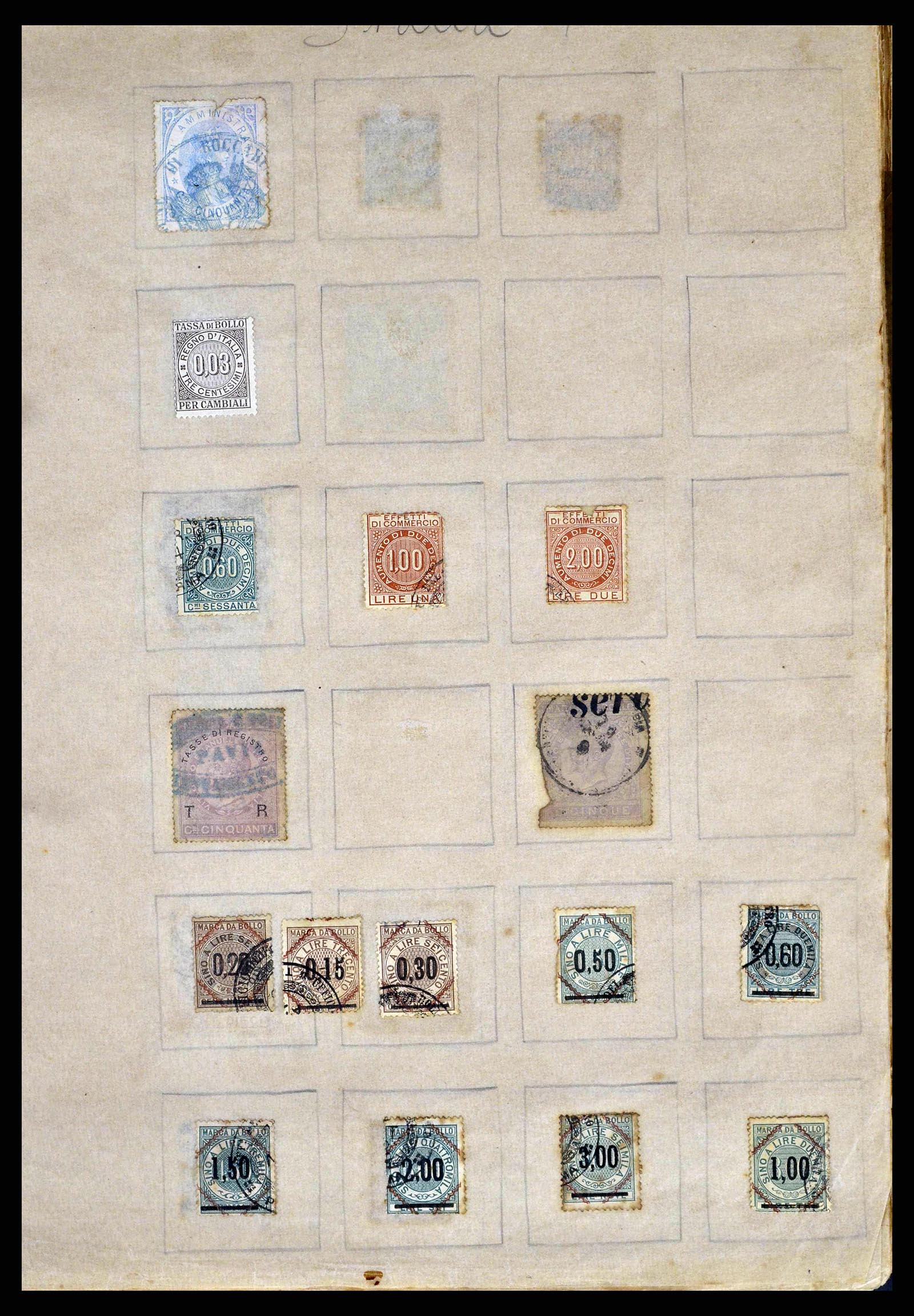 38898 0038 - Stamp collection 38898 World fiscal and cinderella's 1870-1950.