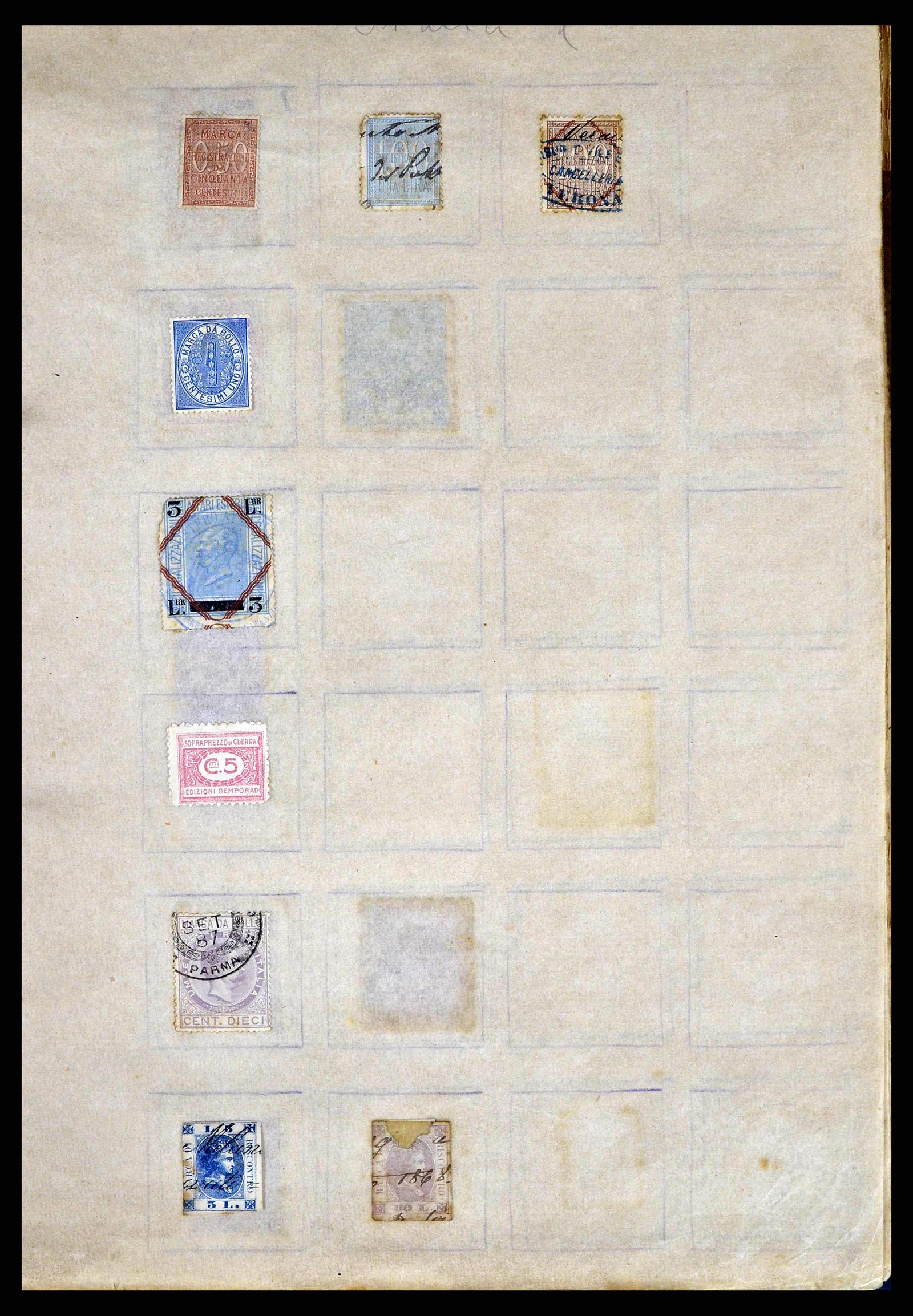 38898 0039 - Postzegelverzameling 38898 Wereld fiscaal en cinderella's 1870-1950.