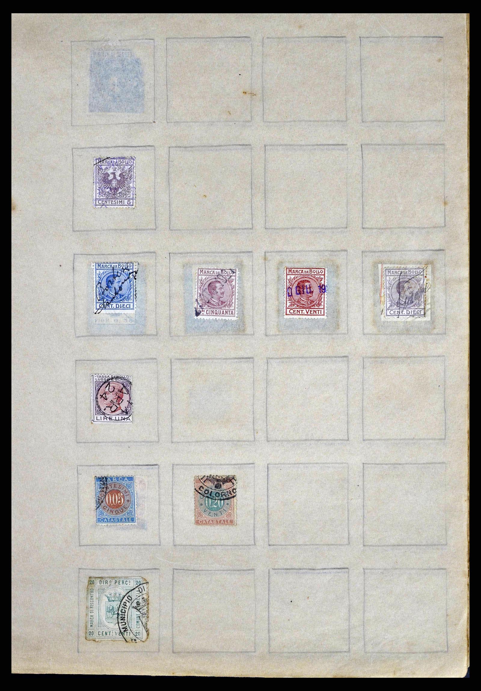 38898 0045 - Postzegelverzameling 38898 Wereld fiscaal en cinderella's 1870-1950.