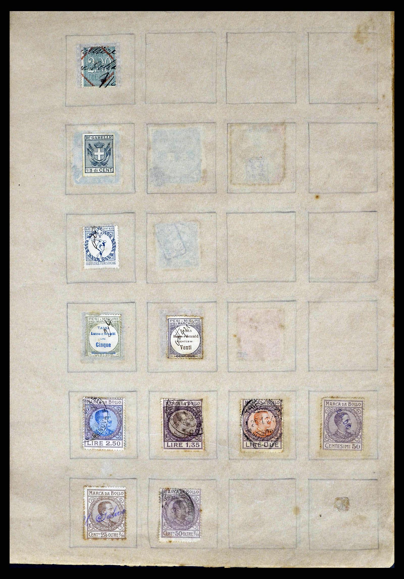 38898 0049 - Postzegelverzameling 38898 Wereld fiscaal en cinderella's 1870-1950.