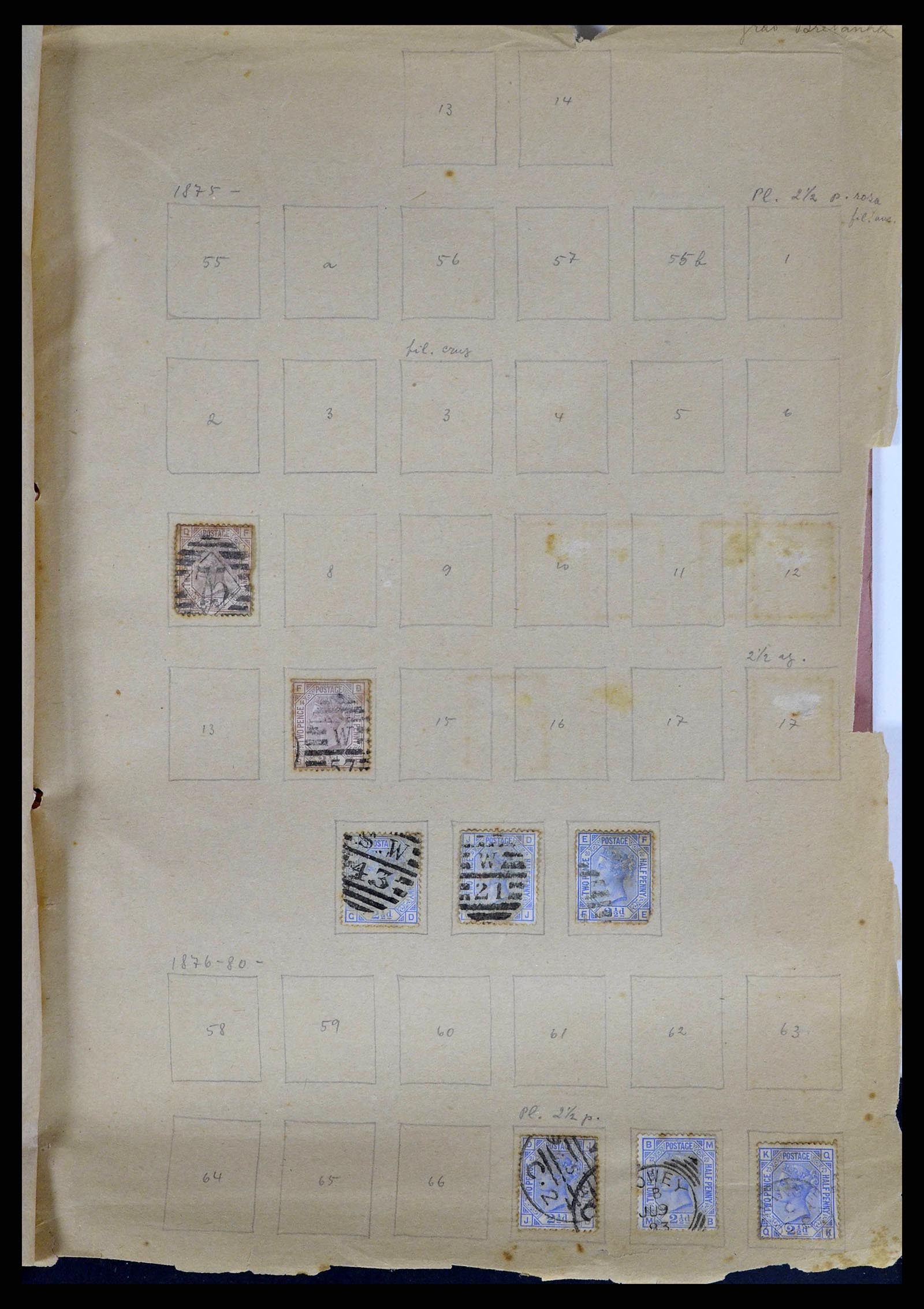 38898 0195 - Postzegelverzameling 38898 Wereld fiscaal en cinderella's 1870-1950.