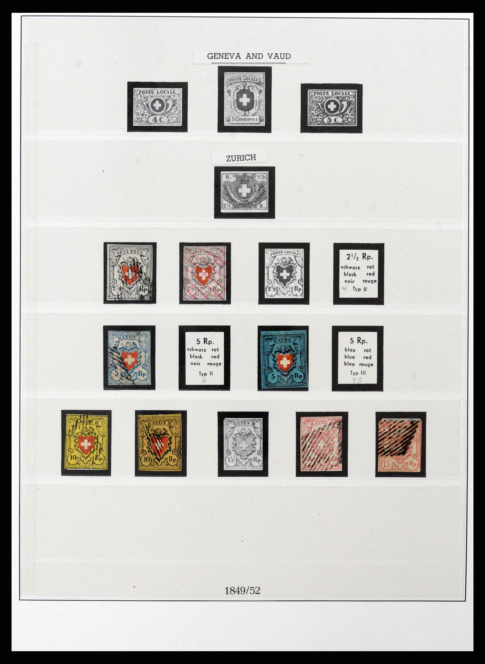 38905 0001 - Postzegelverzameling 38905 Zwitserland 1850-1995.
