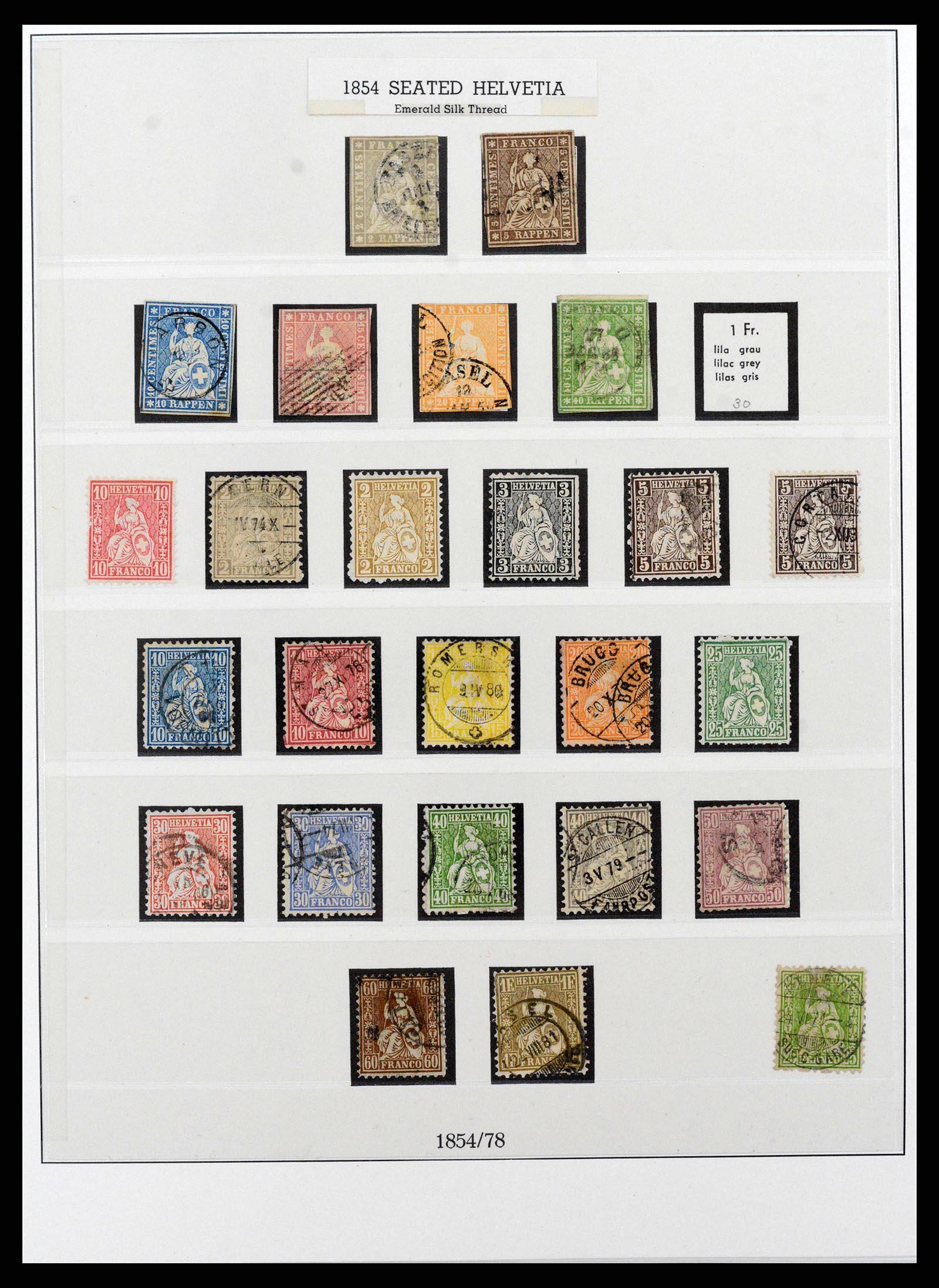 38905 0002 - Stamp collection 38905 Switzerland 1850-1995.