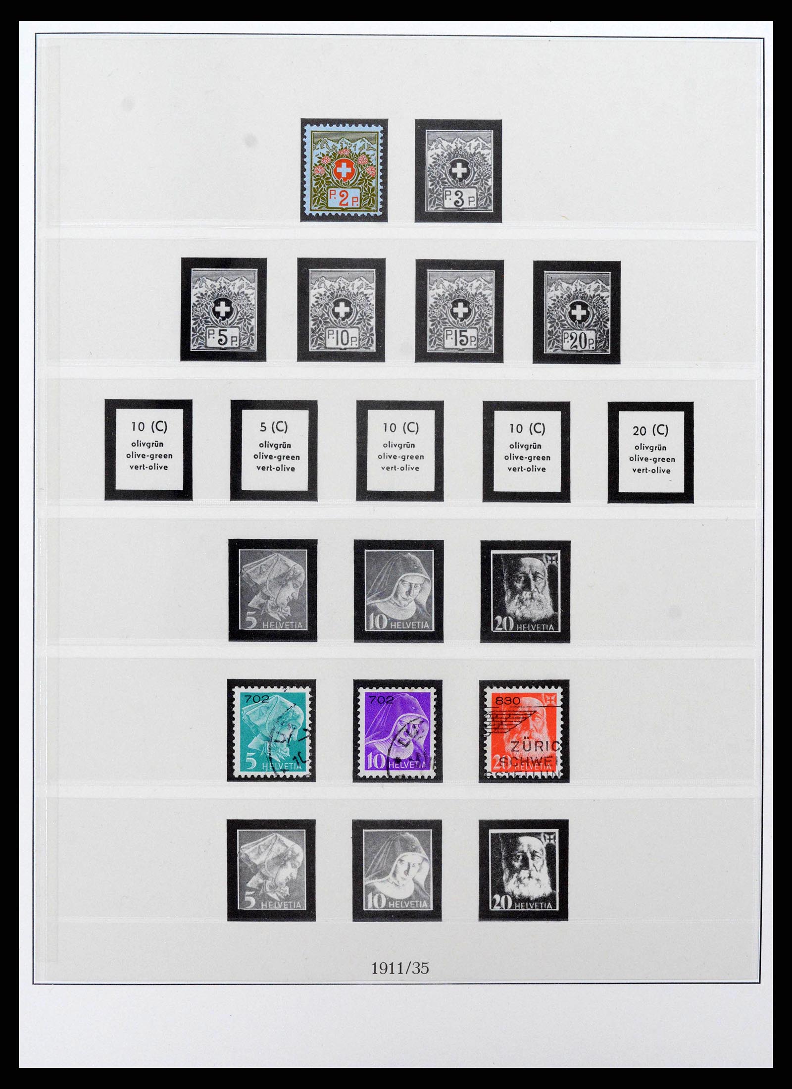 38905 0005 - Postzegelverzameling 38905 Zwitserland 1850-1995.