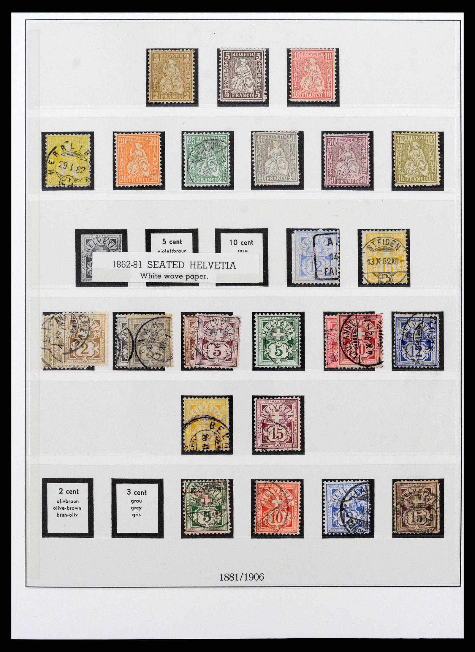 38905 0007 - Postzegelverzameling 38905 Zwitserland 1850-1995.