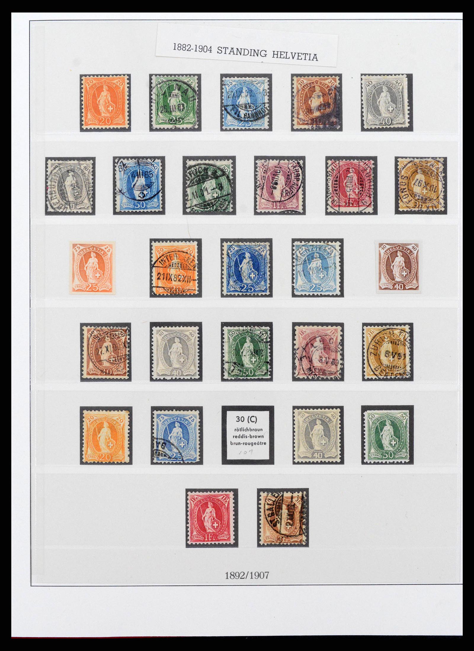 38905 0008 - Stamp collection 38905 Switzerland 1850-1995.