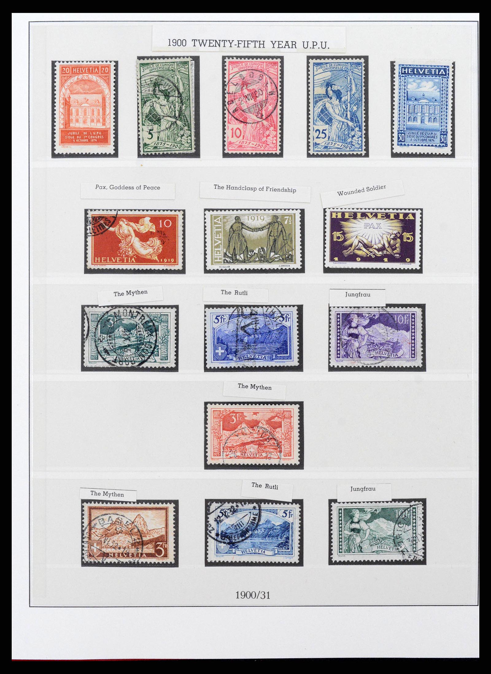 38905 0009 - Postzegelverzameling 38905 Zwitserland 1850-1995.
