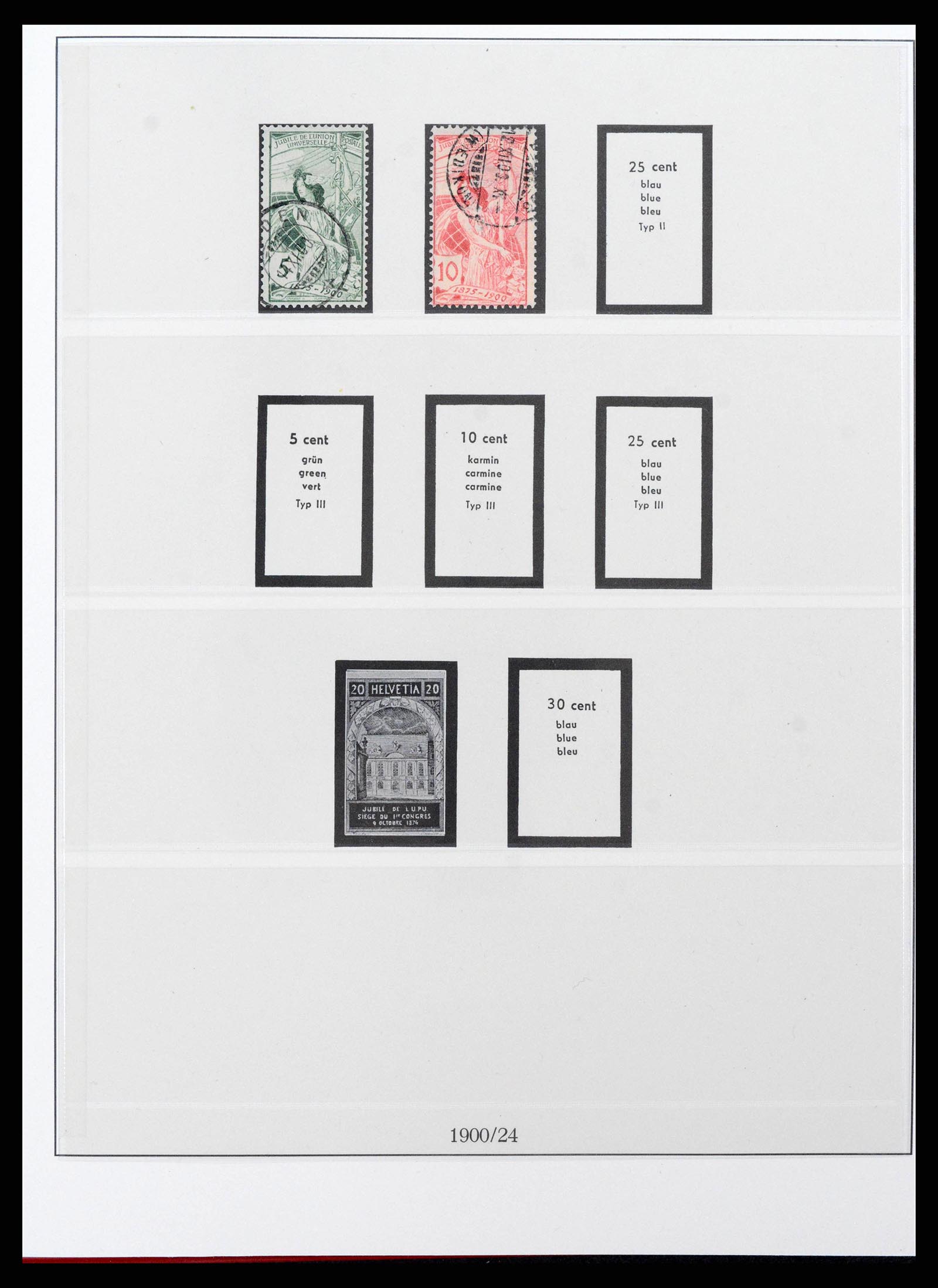 38905 0010 - Stamp collection 38905 Switzerland 1850-1995.