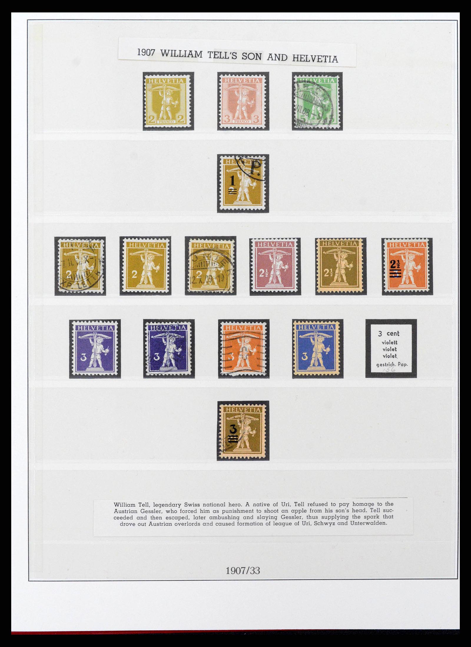 38905 0011 - Postzegelverzameling 38905 Zwitserland 1850-1995.