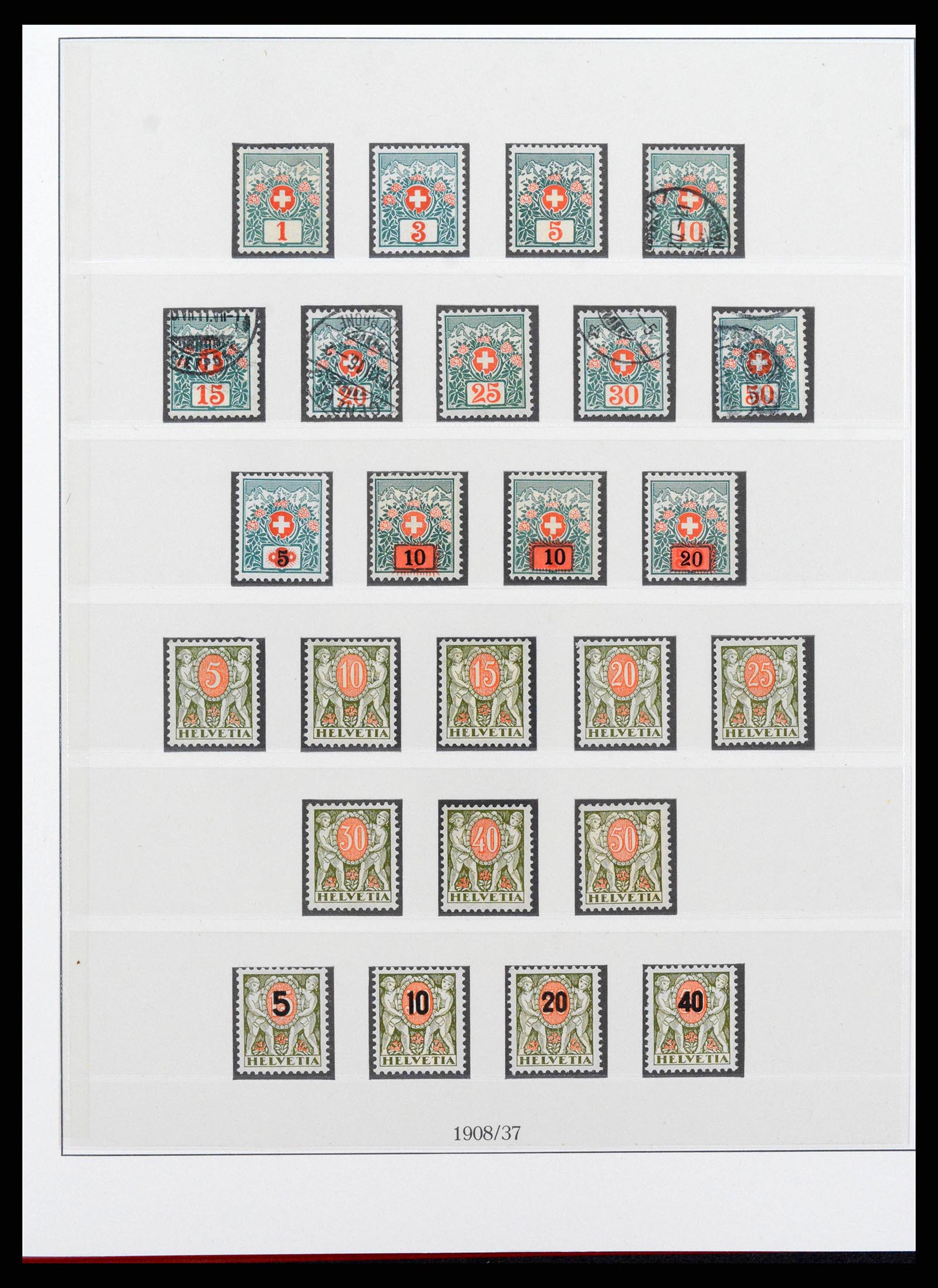 38905 0012 - Postzegelverzameling 38905 Zwitserland 1850-1995.