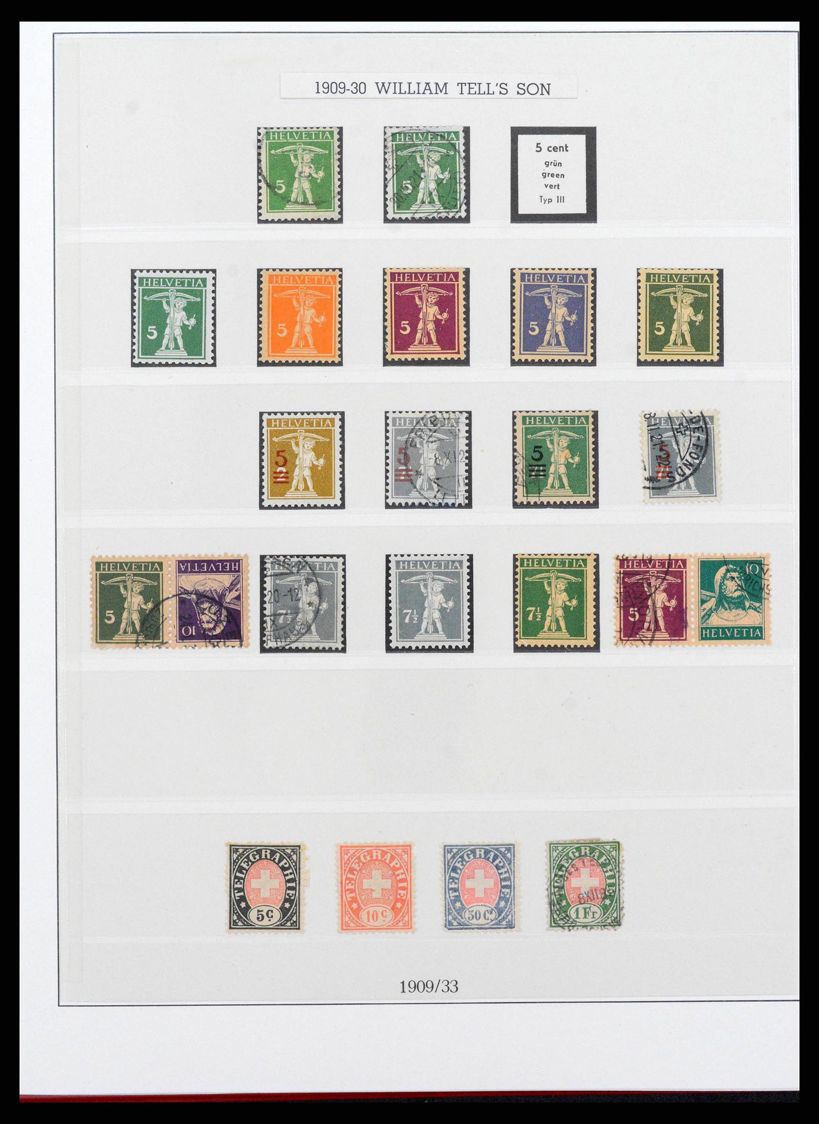 38905 0013 - Postzegelverzameling 38905 Zwitserland 1850-1995.