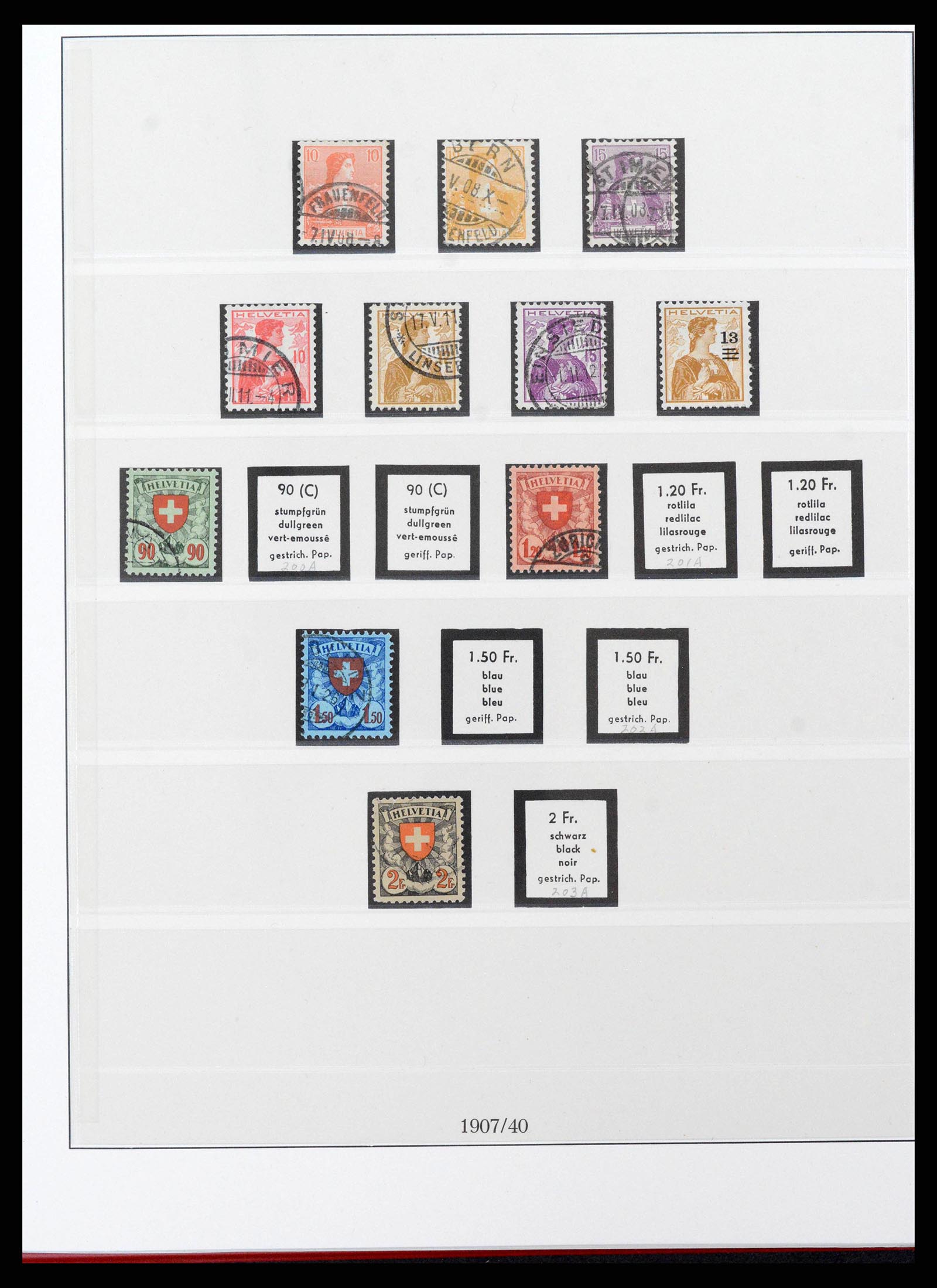 38905 0014 - Stamp collection 38905 Switzerland 1850-1995.