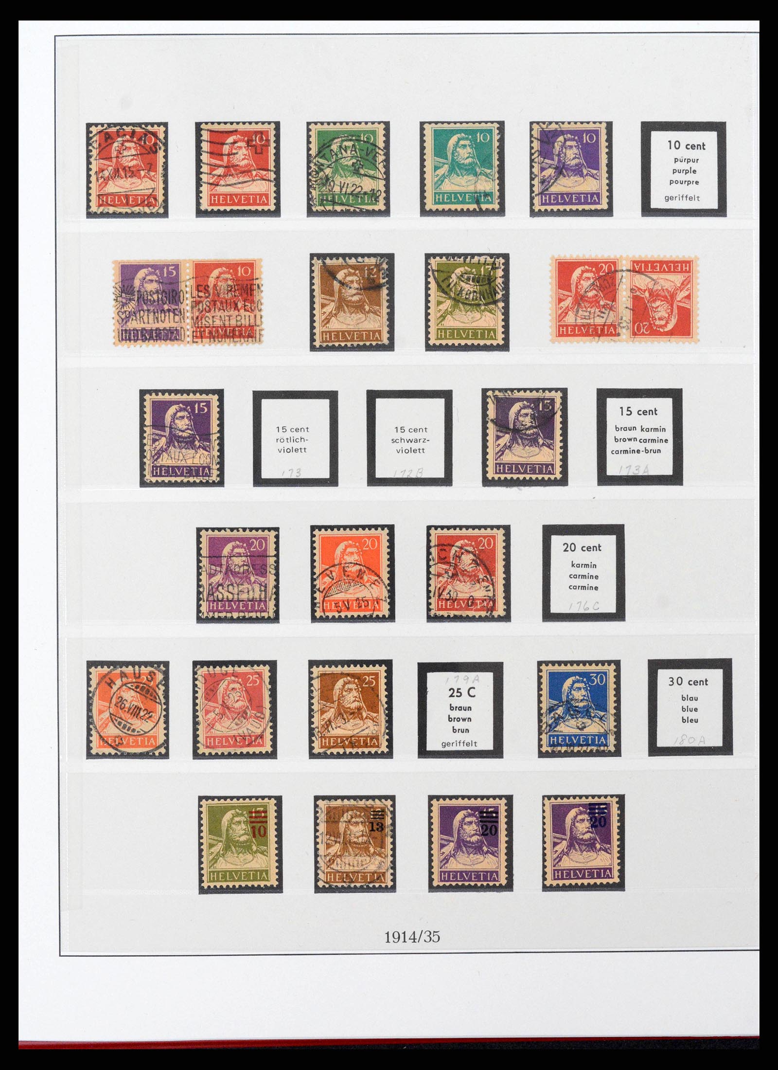 38905 0017 - Postzegelverzameling 38905 Zwitserland 1850-1995.