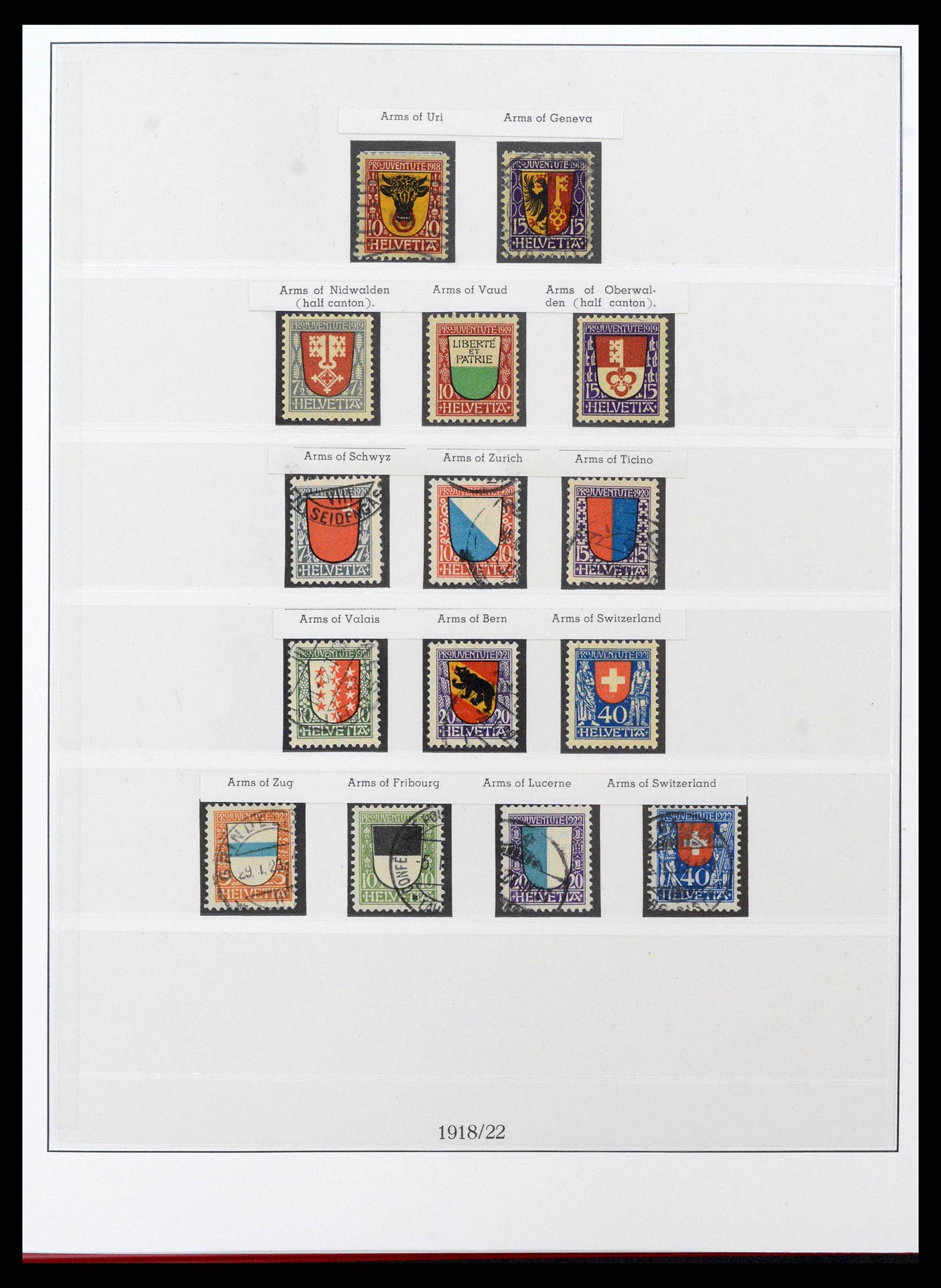 38905 0020 - Postzegelverzameling 38905 Zwitserland 1850-1995.
