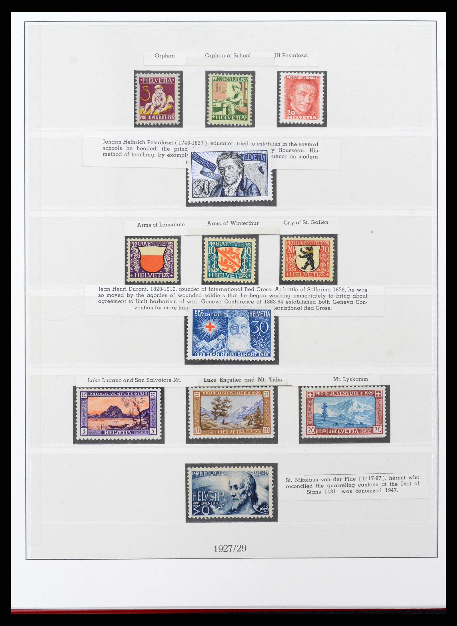 38905 0022 - Stamp collection 38905 Switzerland 1850-1995.