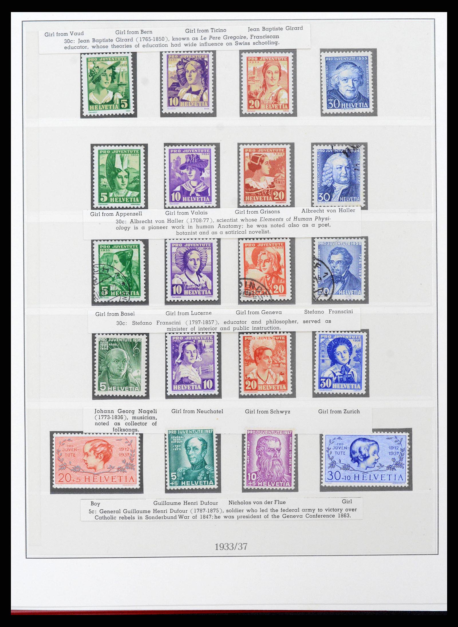 38905 0025 - Stamp collection 38905 Switzerland 1850-1995.