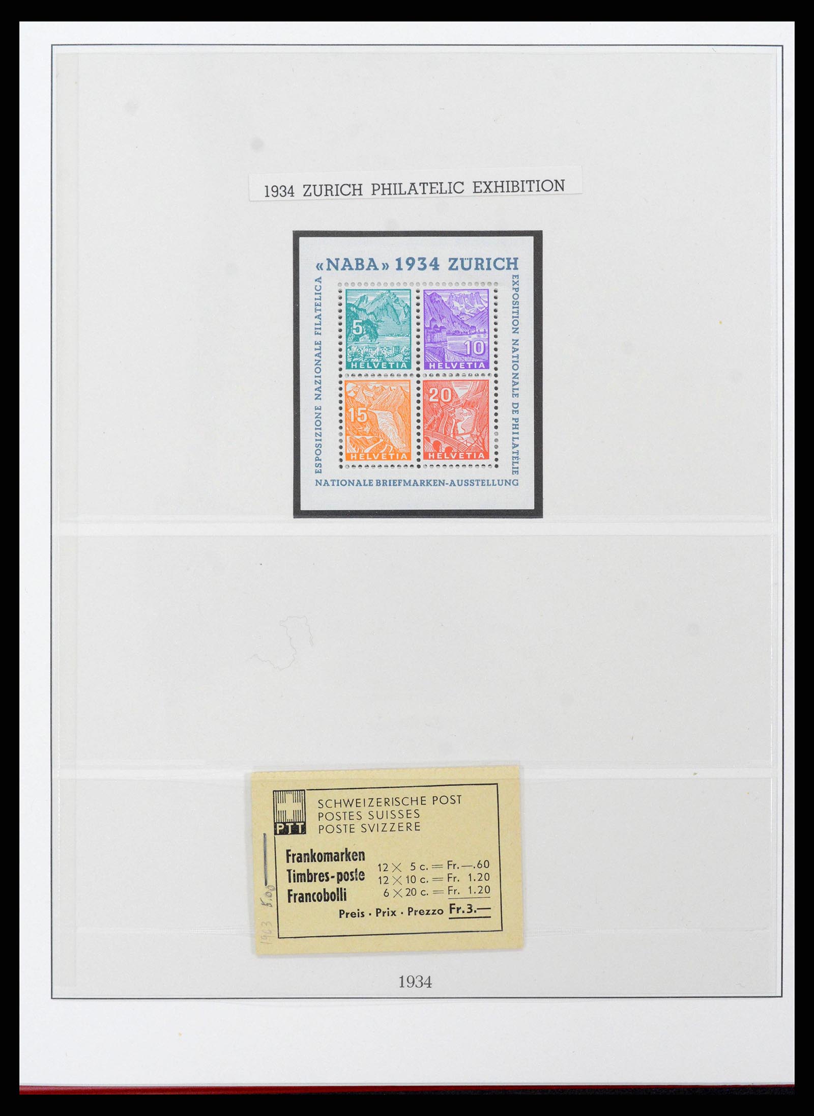 38905 0027 - Stamp collection 38905 Switzerland 1850-1995.