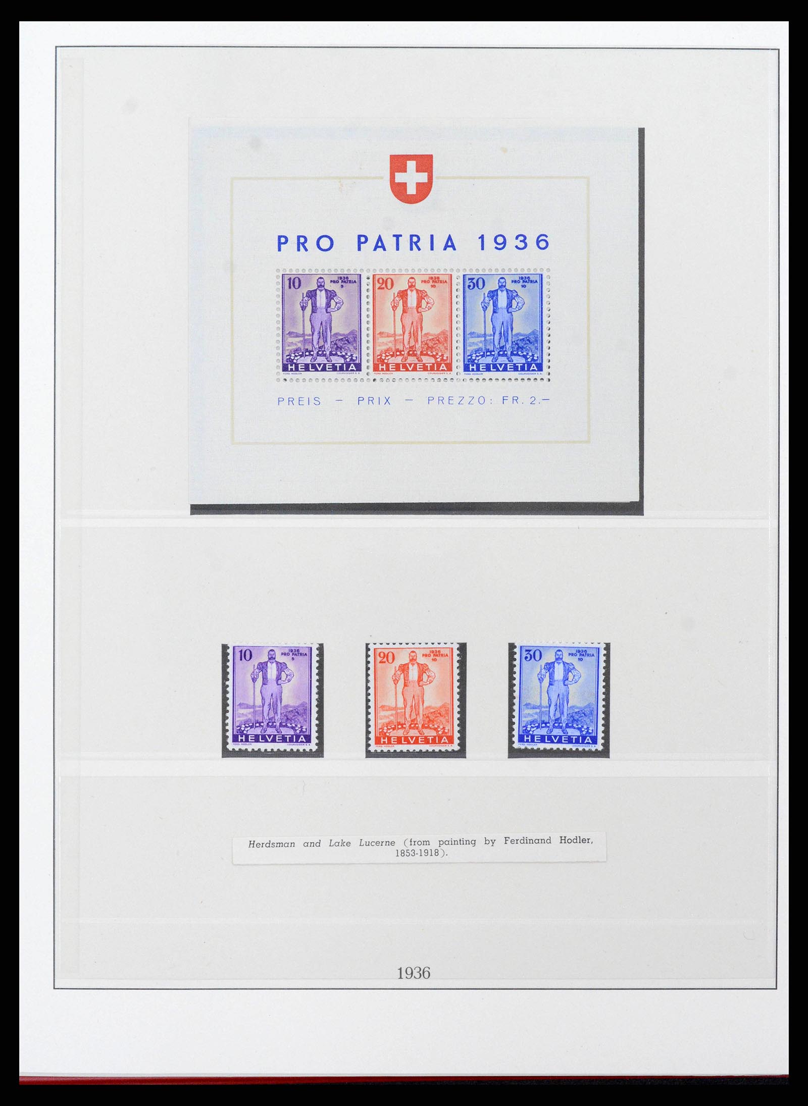 38905 0030 - Stamp collection 38905 Switzerland 1850-1995.