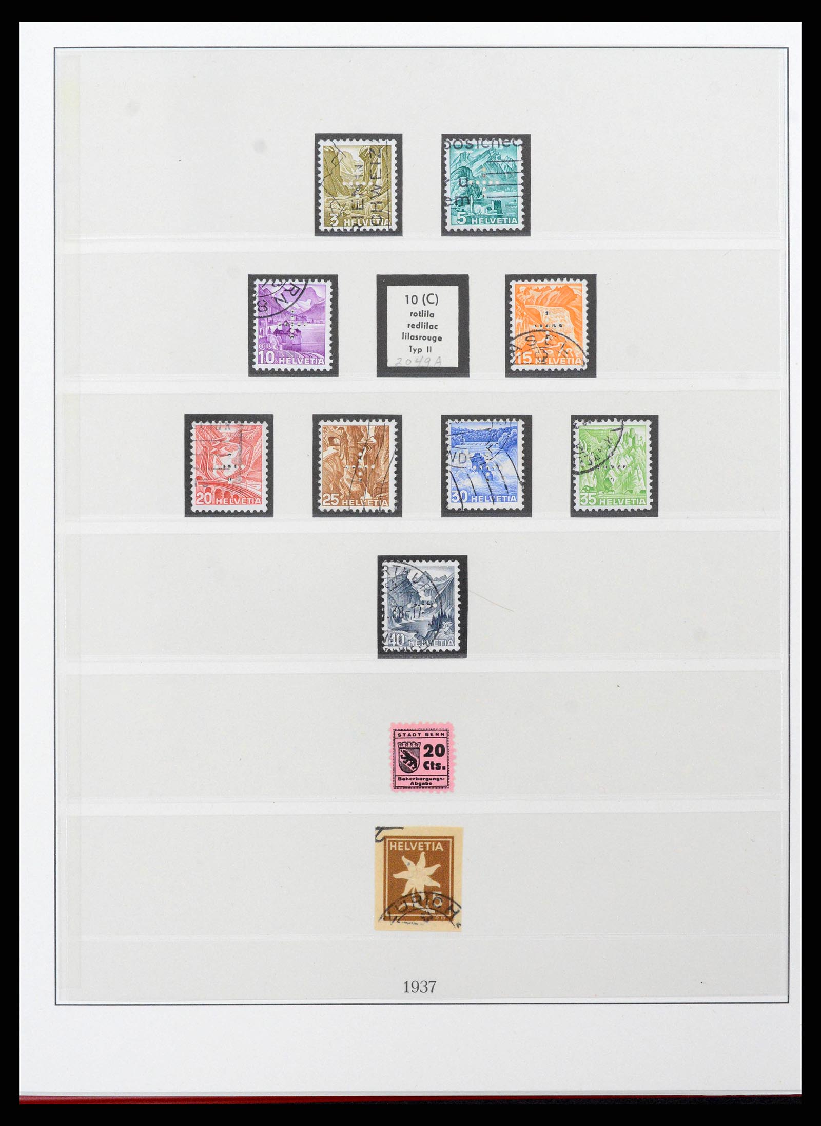 38905 0032 - Stamp collection 38905 Switzerland 1850-1995.