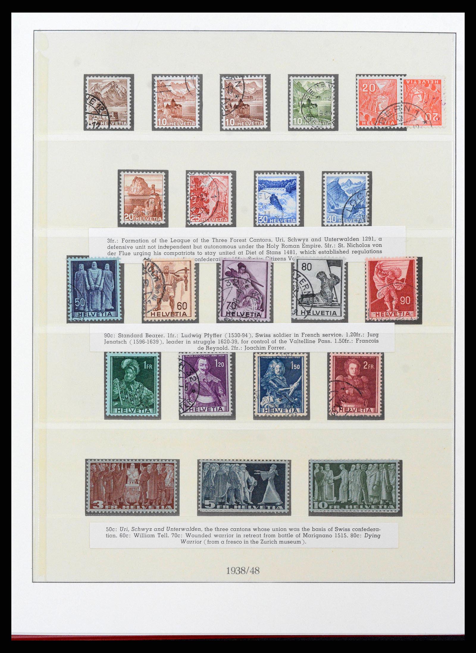 38905 0039 - Stamp collection 38905 Switzerland 1850-1995.