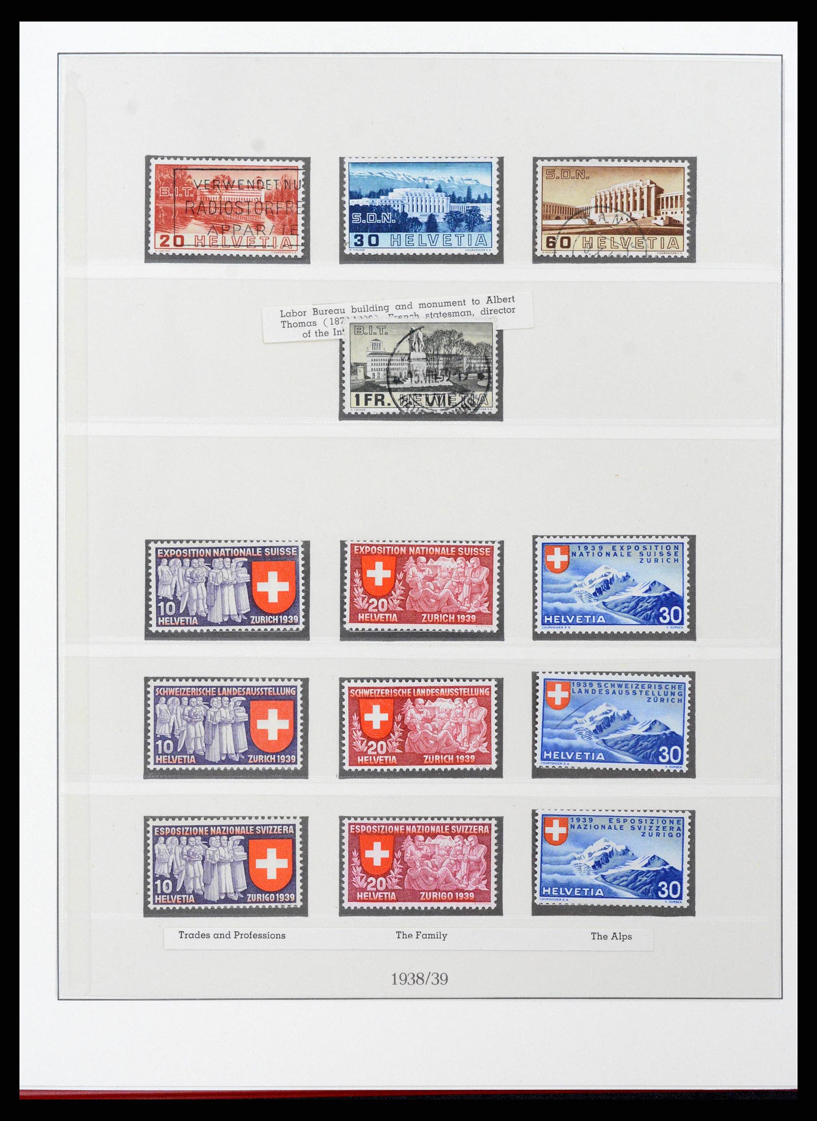 38905 0040 - Stamp collection 38905 Switzerland 1850-1995.