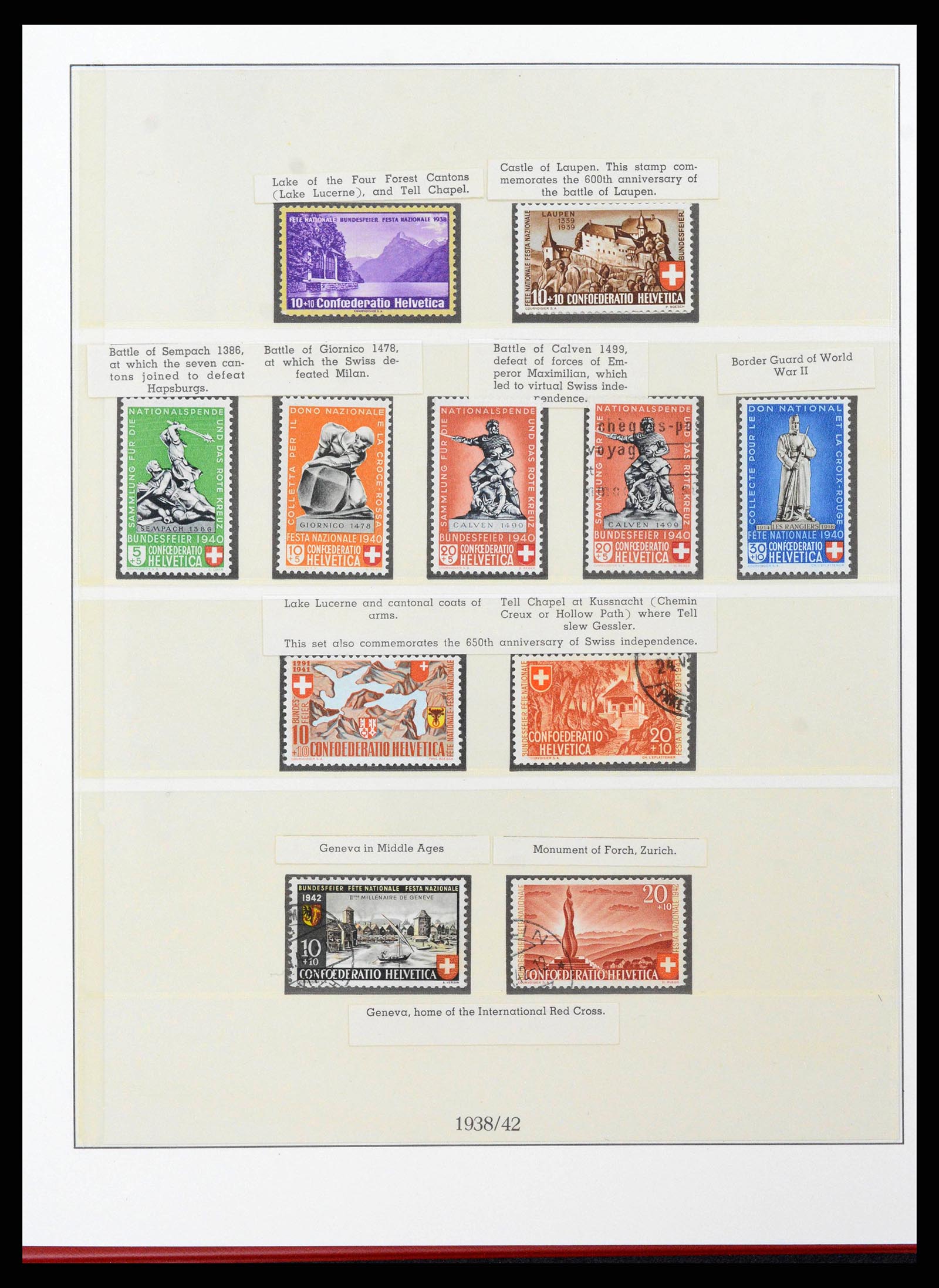 38905 0045 - Stamp collection 38905 Switzerland 1850-1995.