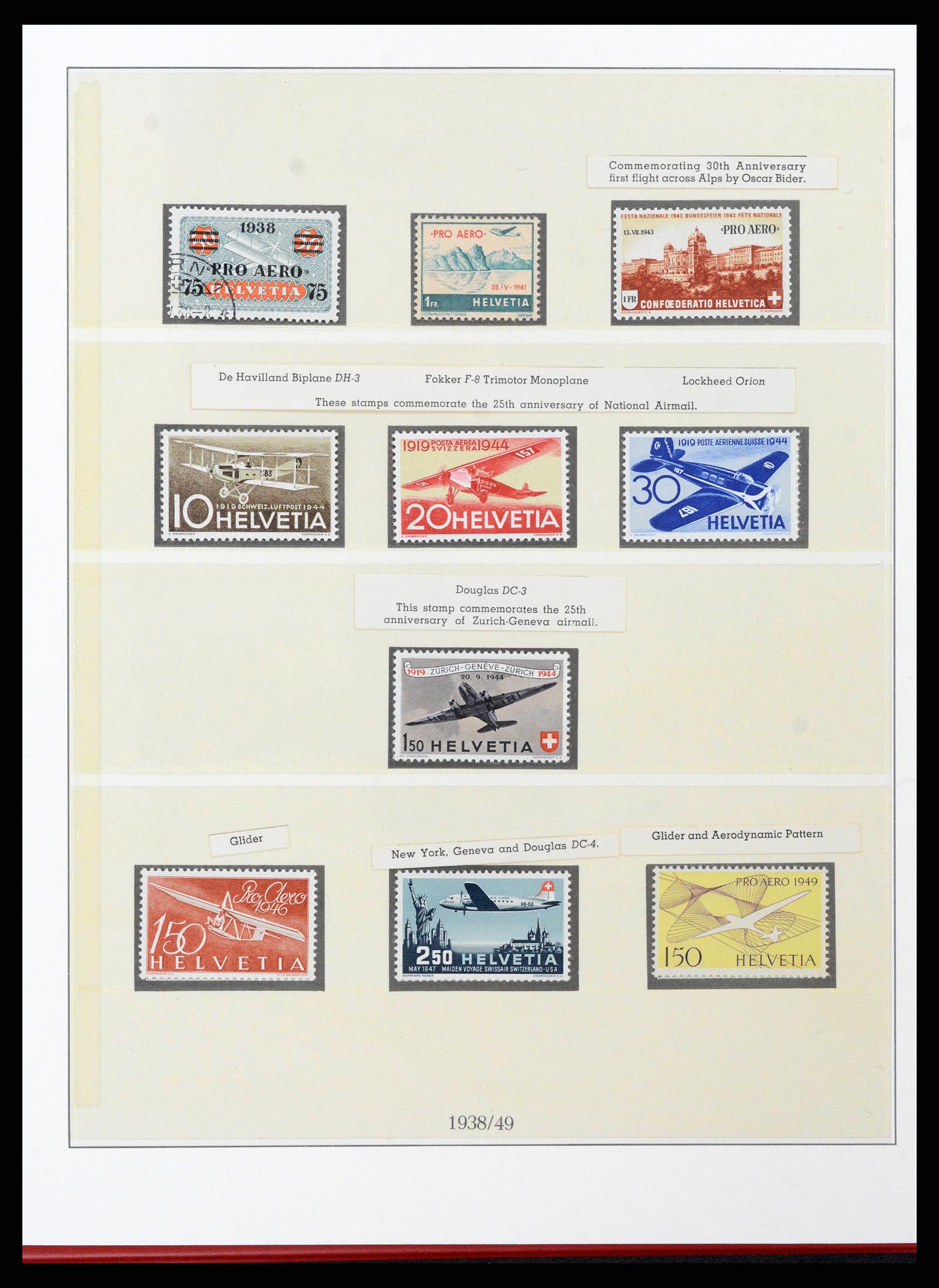 38905 0048 - Stamp collection 38905 Switzerland 1850-1995.