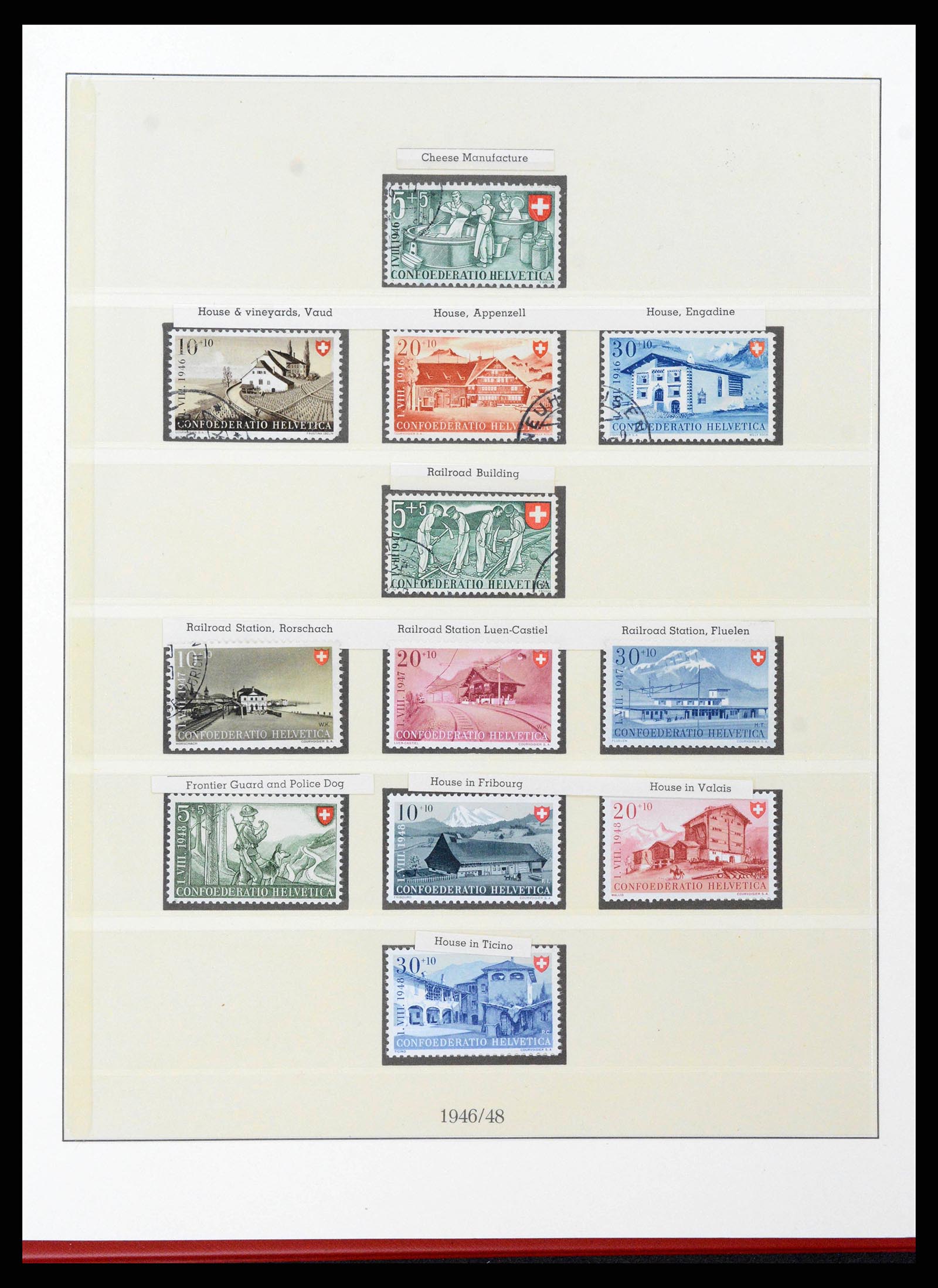 38905 0061 - Stamp collection 38905 Switzerland 1850-1995.