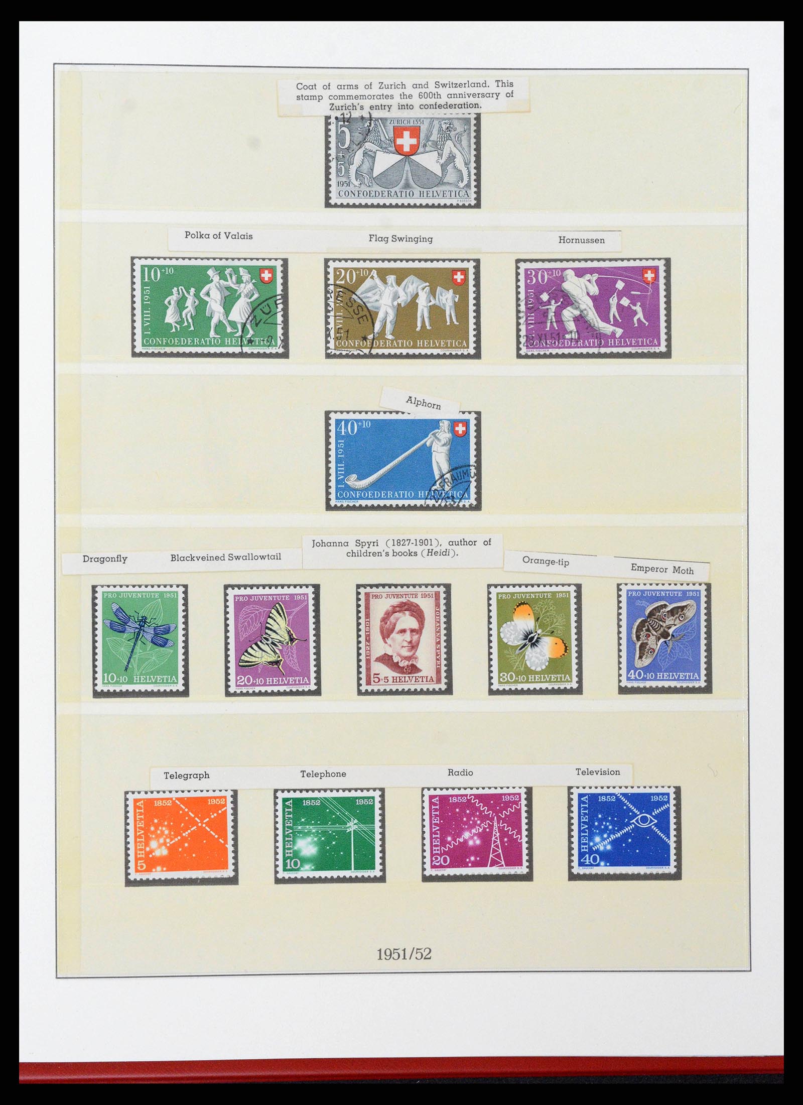 38905 0067 - Stamp collection 38905 Switzerland 1850-1995.