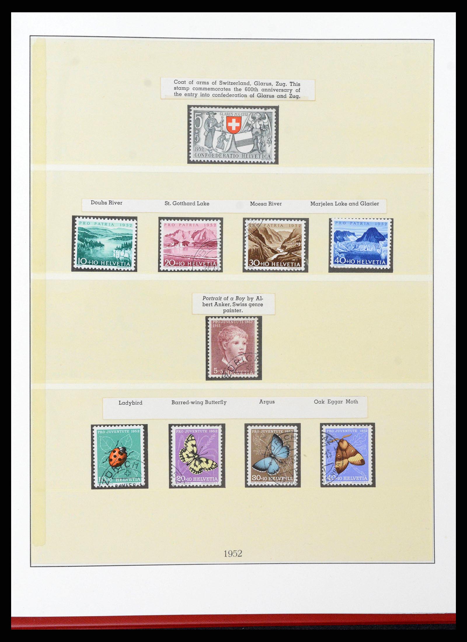 38905 0068 - Stamp collection 38905 Switzerland 1850-1995.