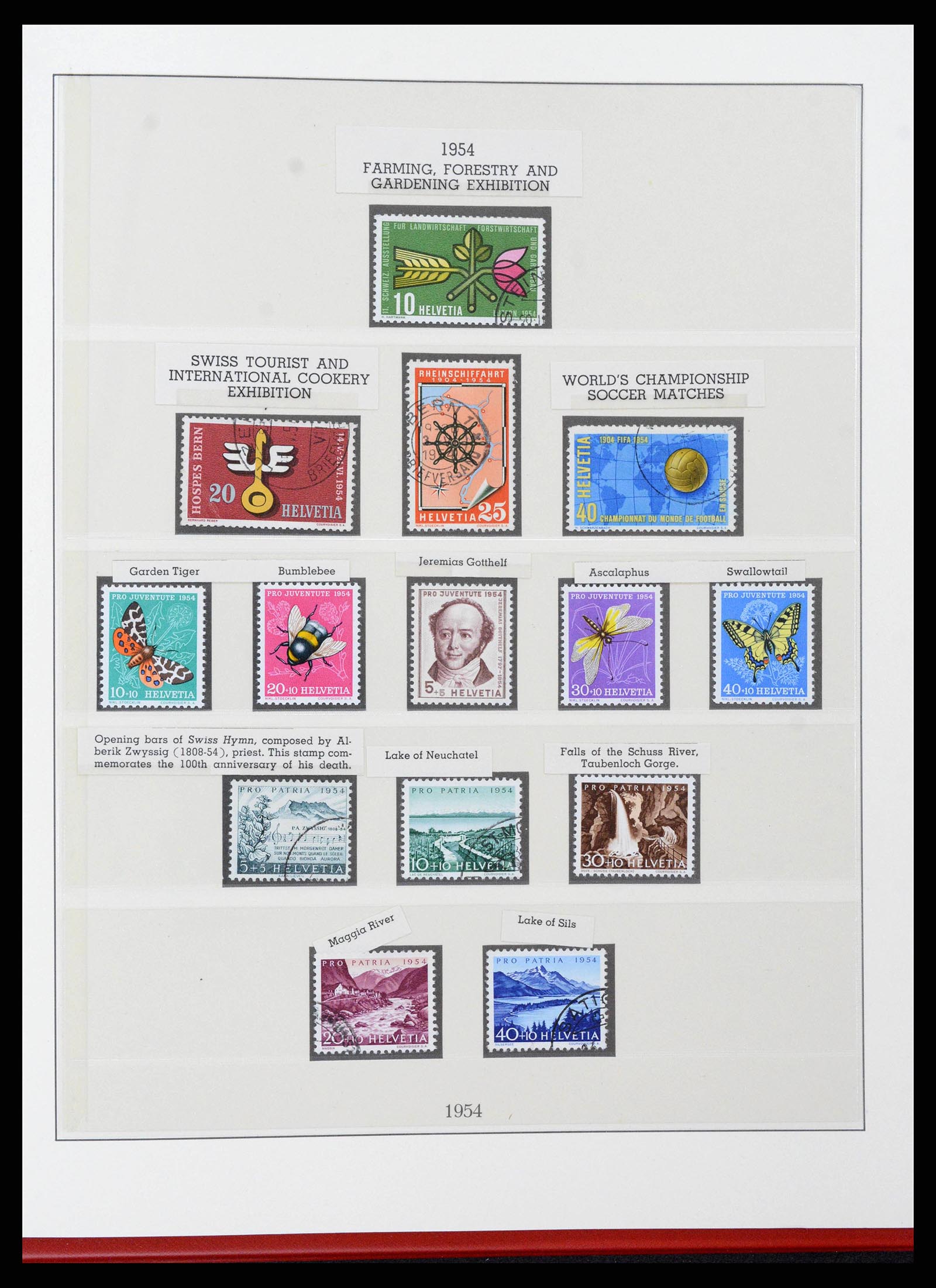 38905 0072 - Stamp collection 38905 Switzerland 1850-1995.