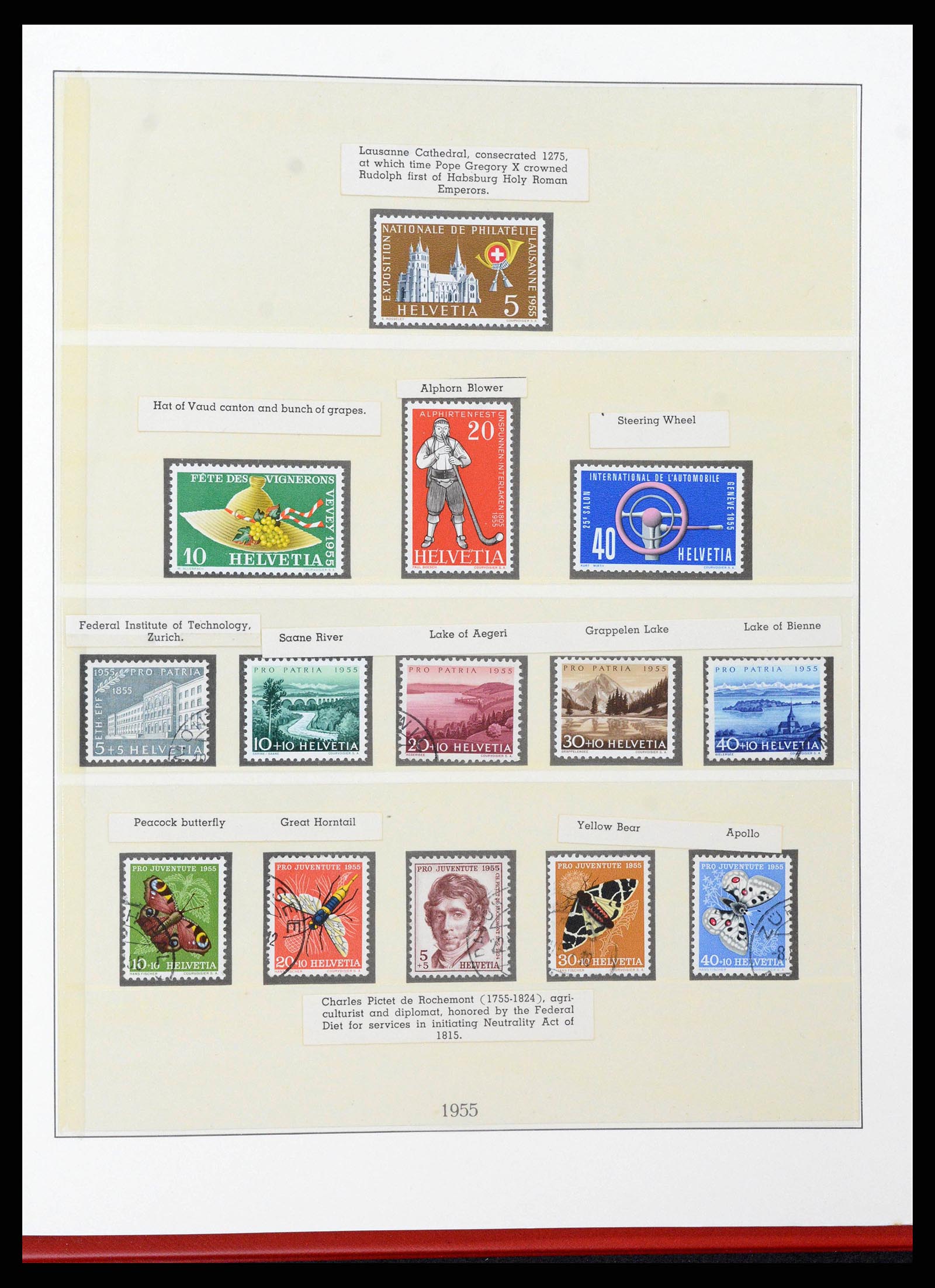 38905 0073 - Stamp collection 38905 Switzerland 1850-1995.
