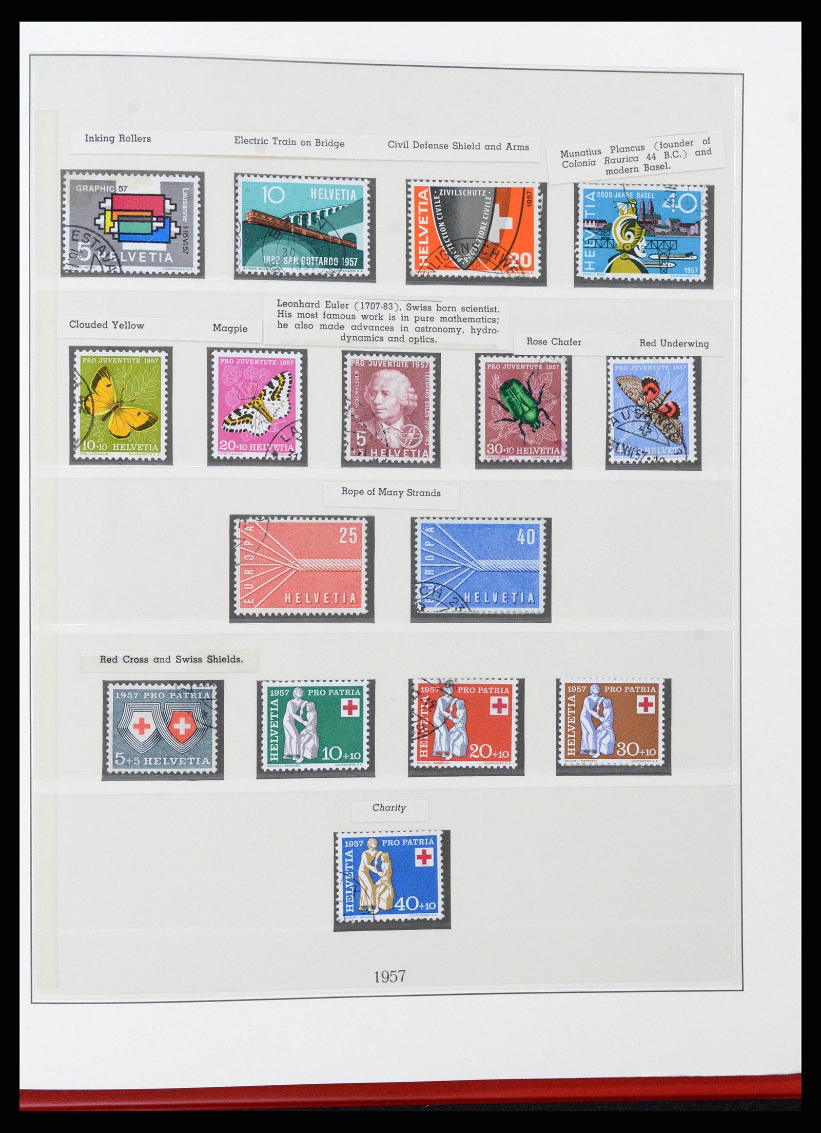 38905 0076 - Stamp collection 38905 Switzerland 1850-1995.