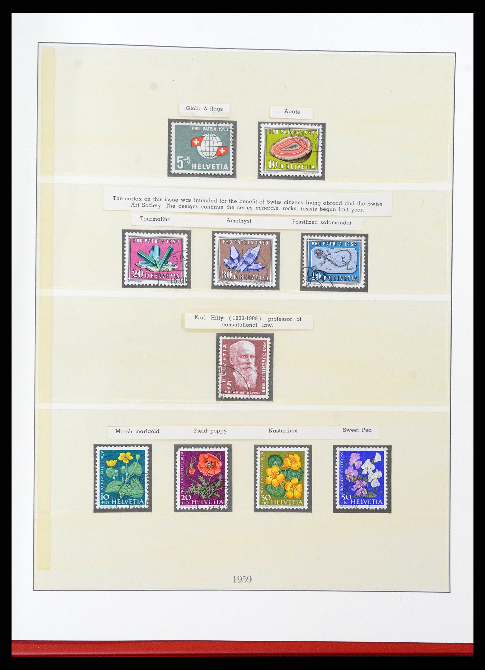 38905 0079 - Stamp collection 38905 Switzerland 1850-1995.